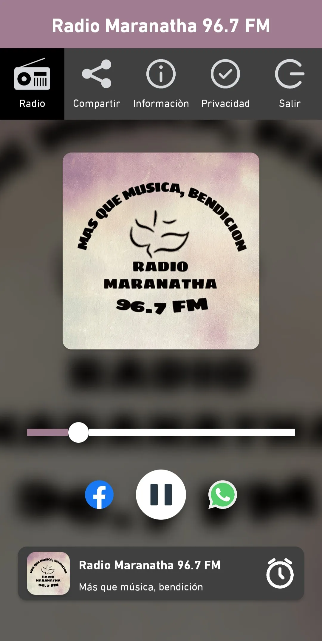 Radio Maranatha 96.7 FM | Indus Appstore | Screenshot