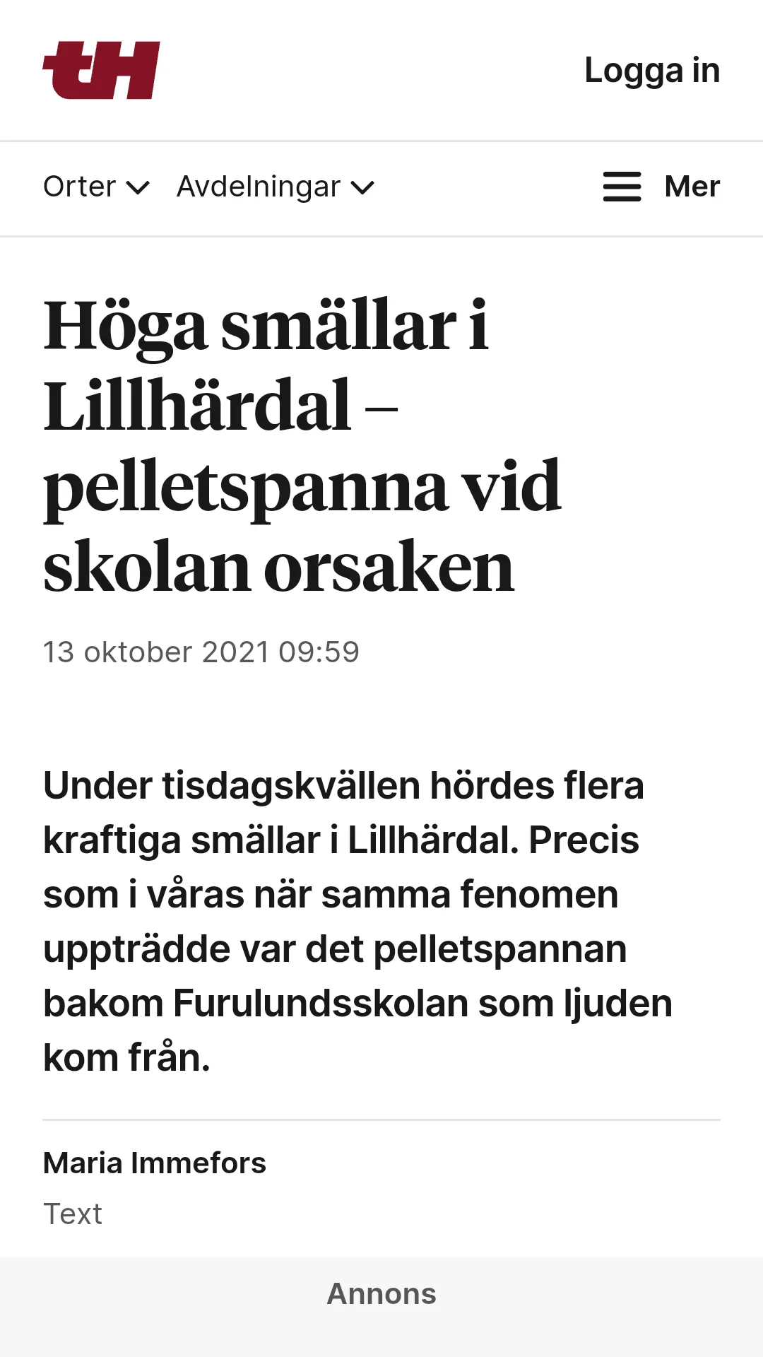 tidningenharjedalen.se | Indus Appstore | Screenshot