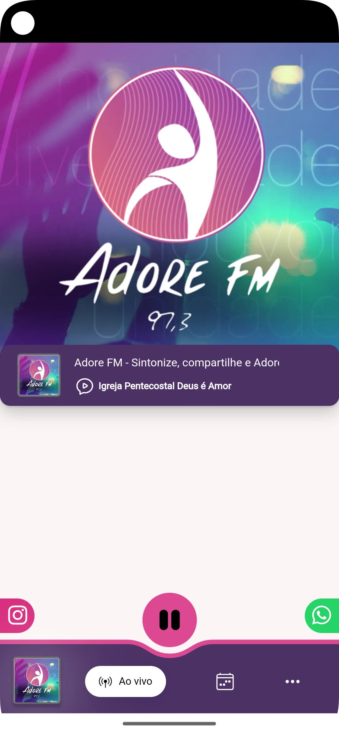 Adore FM | Indus Appstore | Screenshot