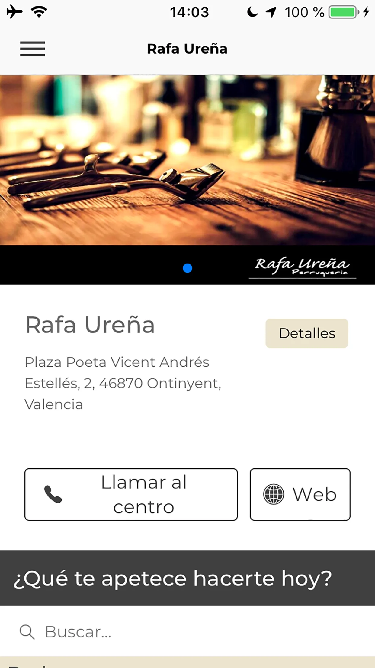 Rafa Ureña Perruqueria | Indus Appstore | Screenshot