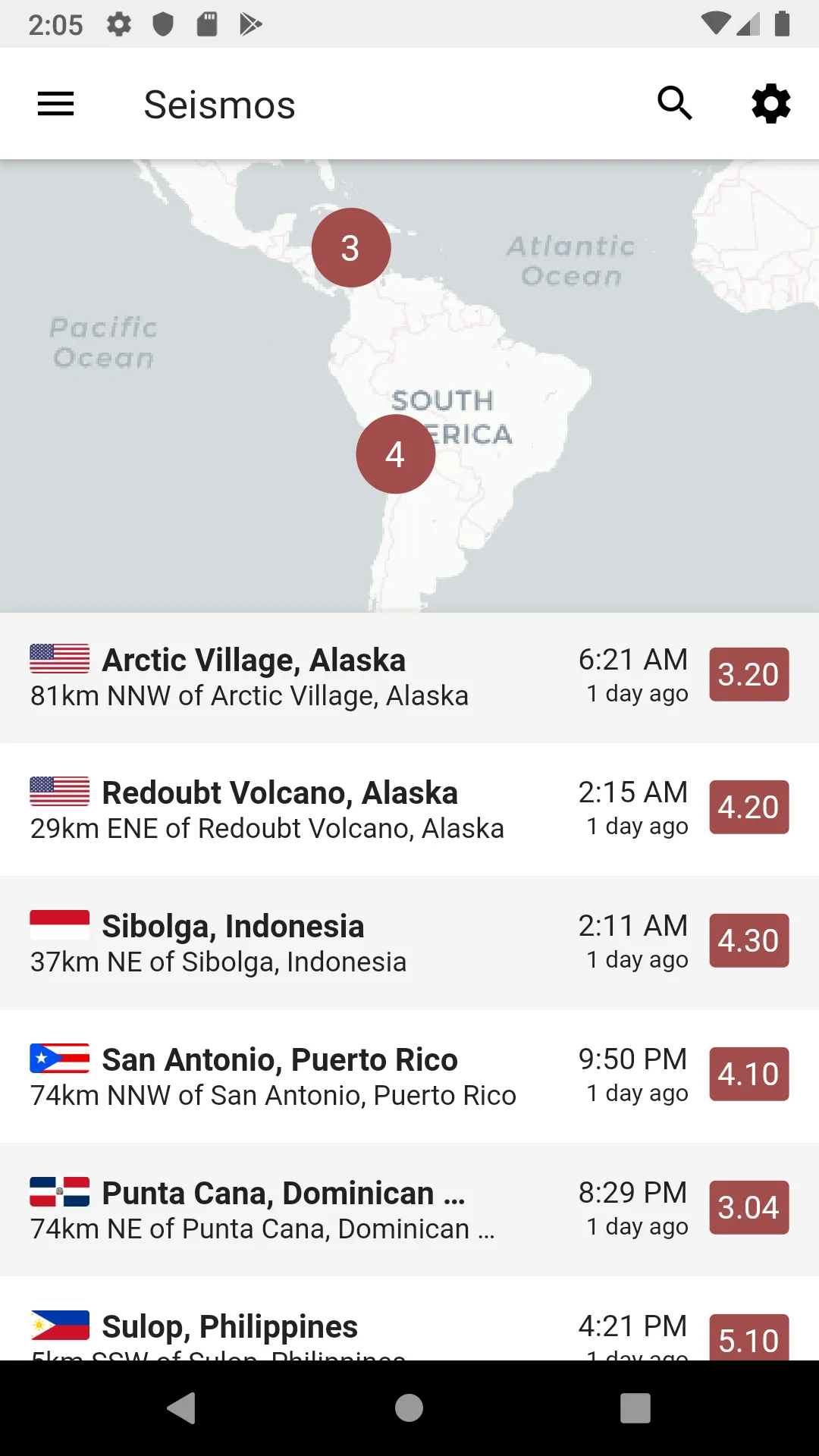 Seismos: Worldwide Earthquake  | Indus Appstore | Screenshot