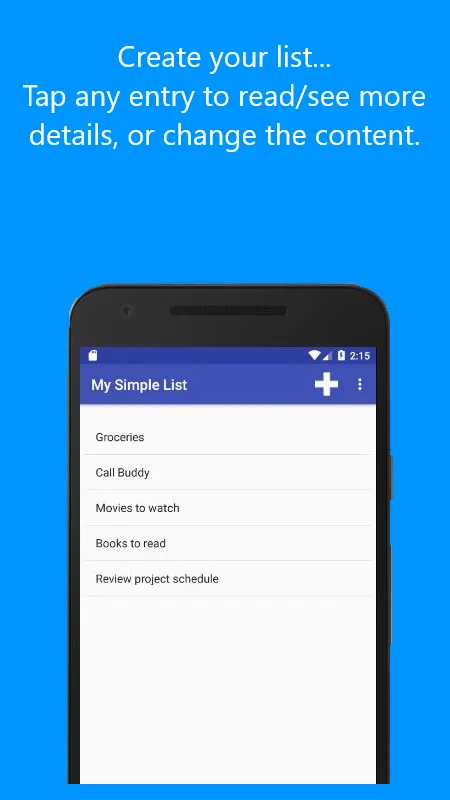 A Simple List | Indus Appstore | Screenshot