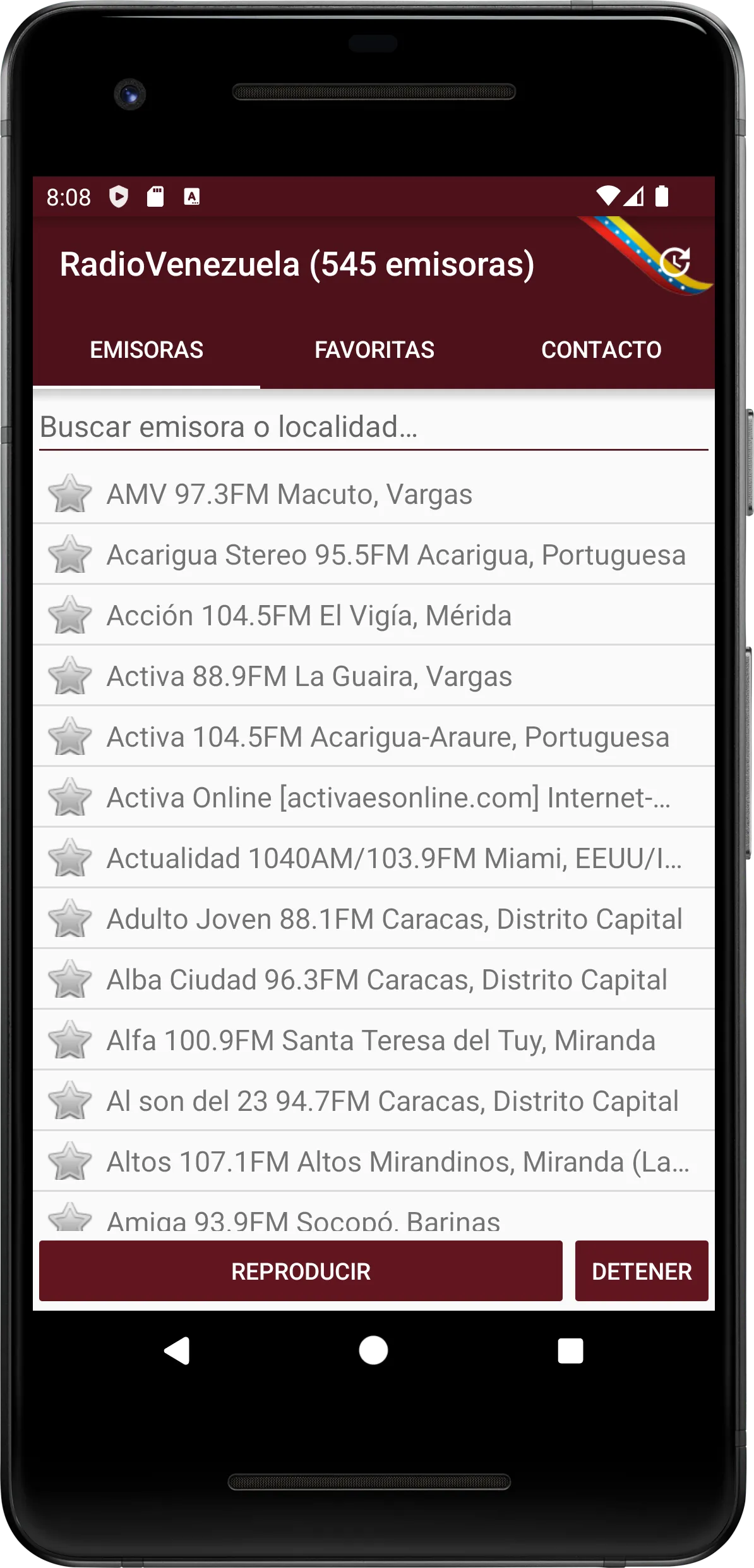 RadioVenezuela: 500+ stations | Indus Appstore | Screenshot