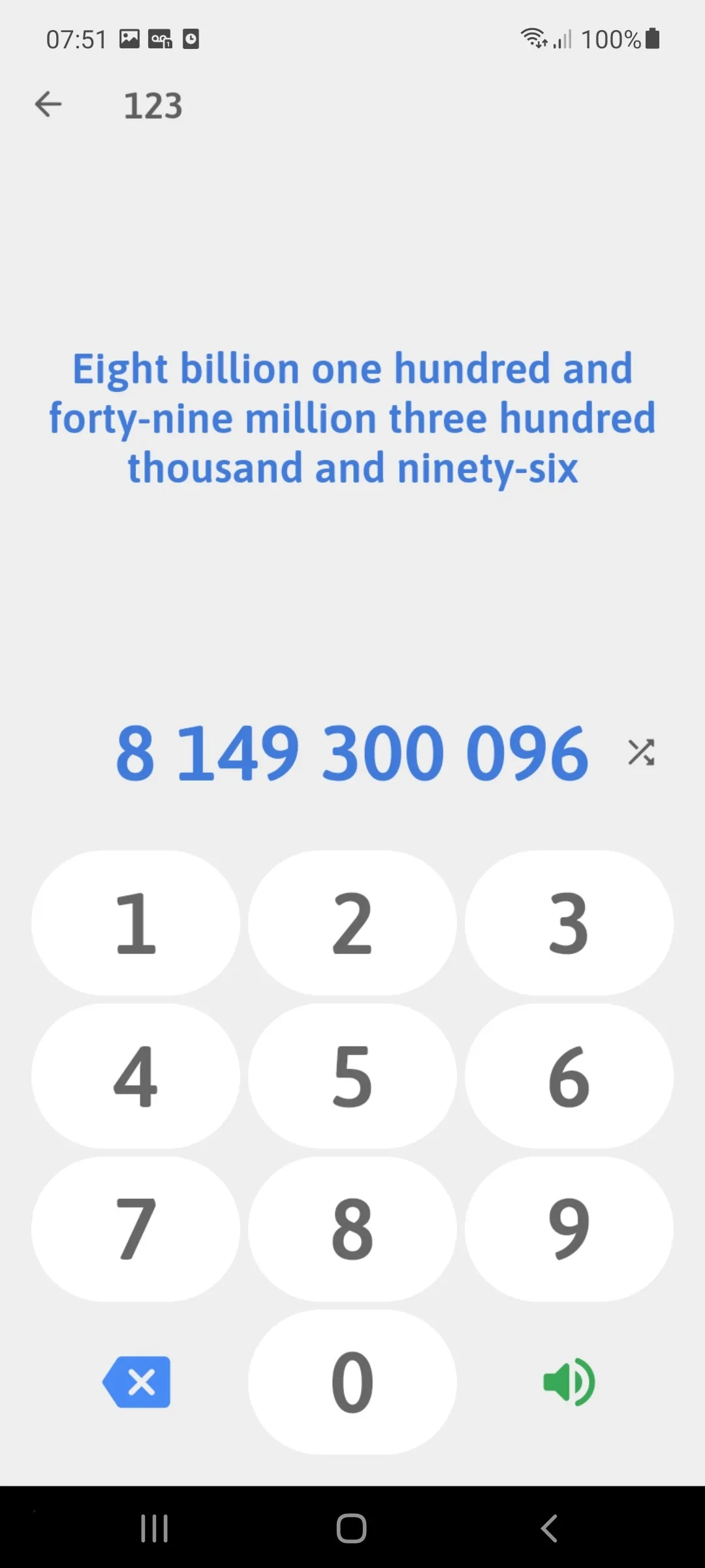 Numbers in English | Indus Appstore | Screenshot