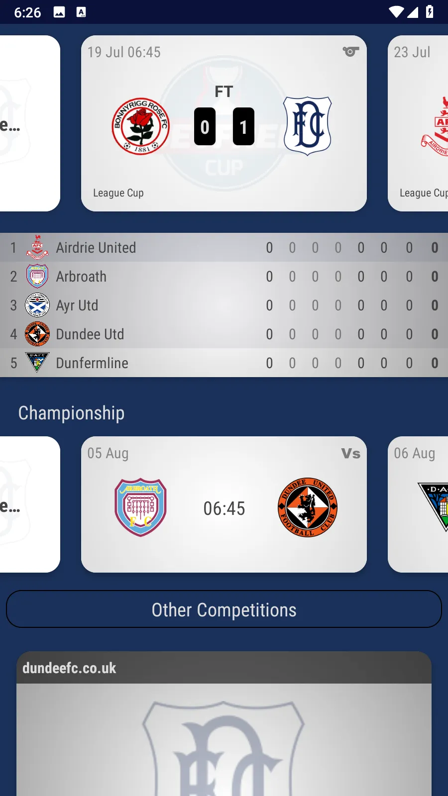 Dundee FC Fan App | Indus Appstore | Screenshot