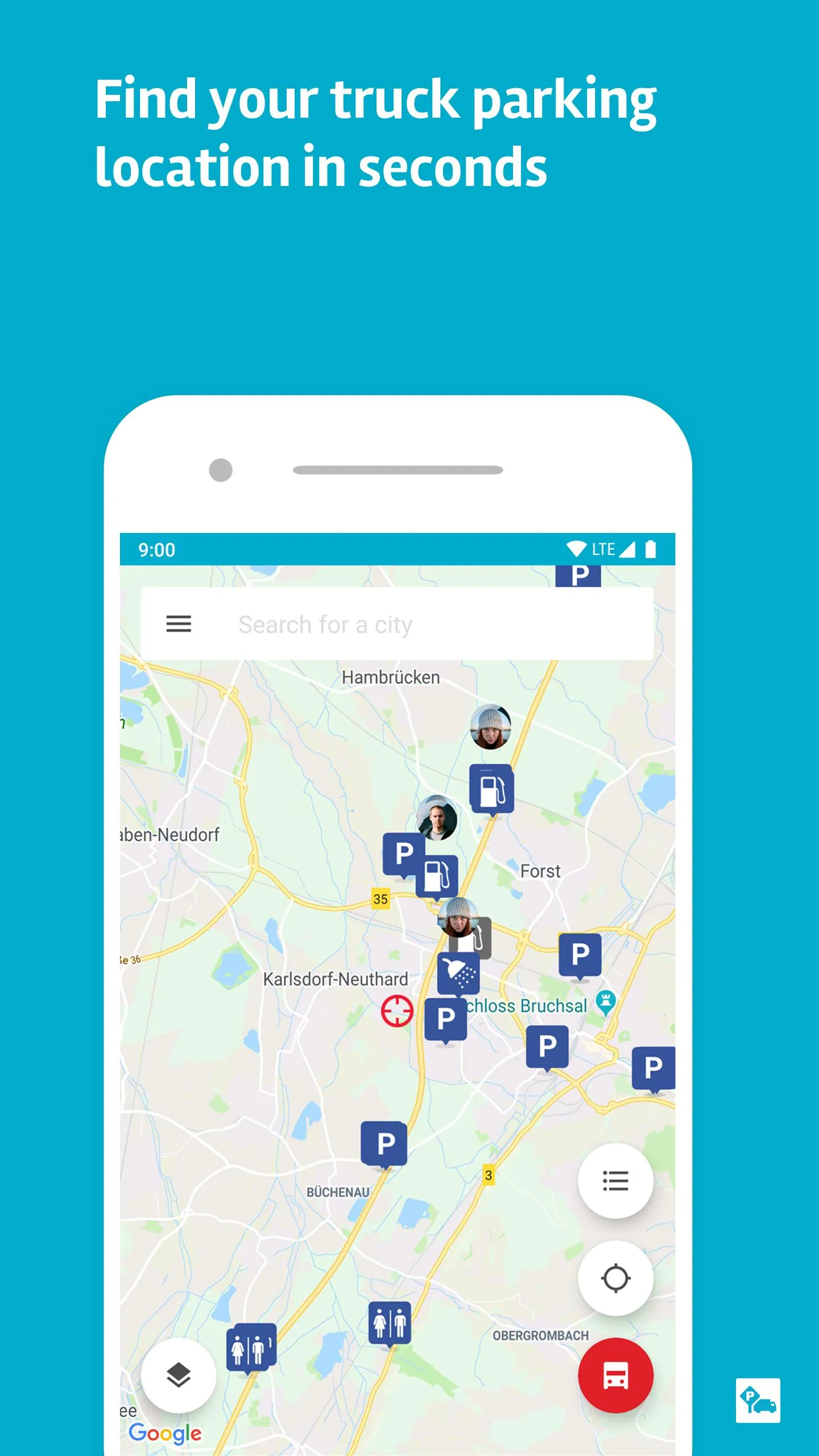 Truck Parking Europe | Indus Appstore | Screenshot