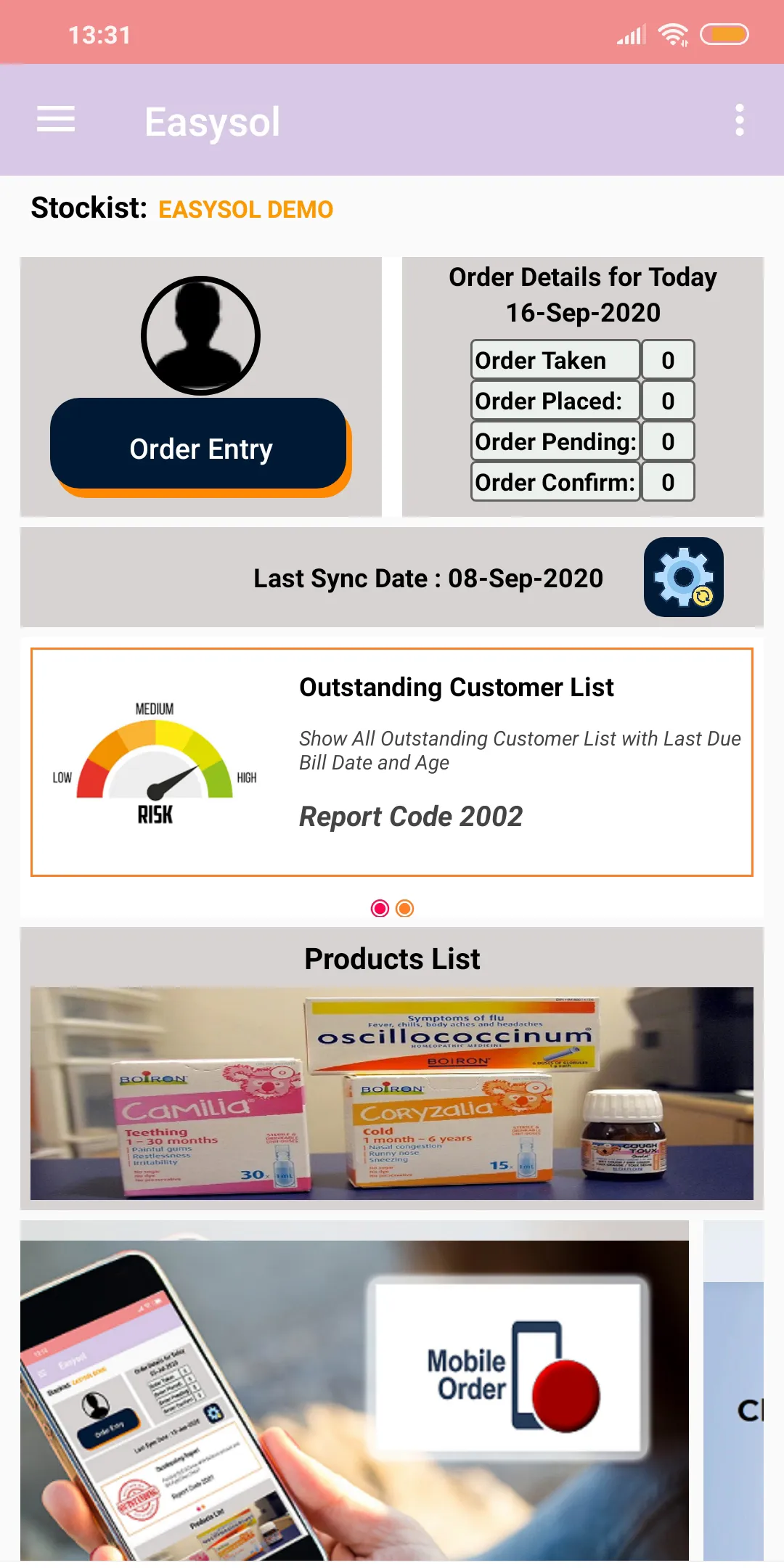 EasySol Order | Indus Appstore | Screenshot