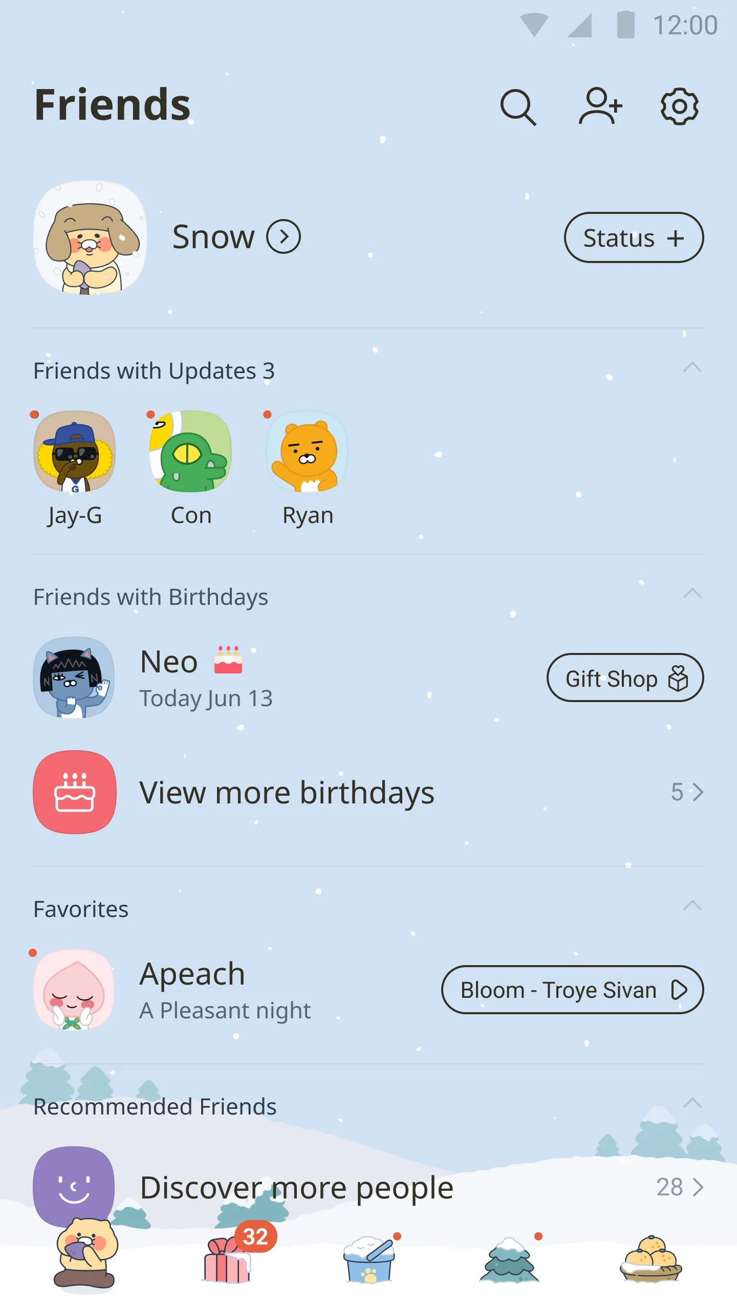 Winter Story - KakaoTalk Theme | Indus Appstore | Screenshot