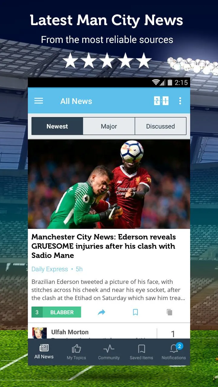 Unofficial Man City News | Indus Appstore | Screenshot