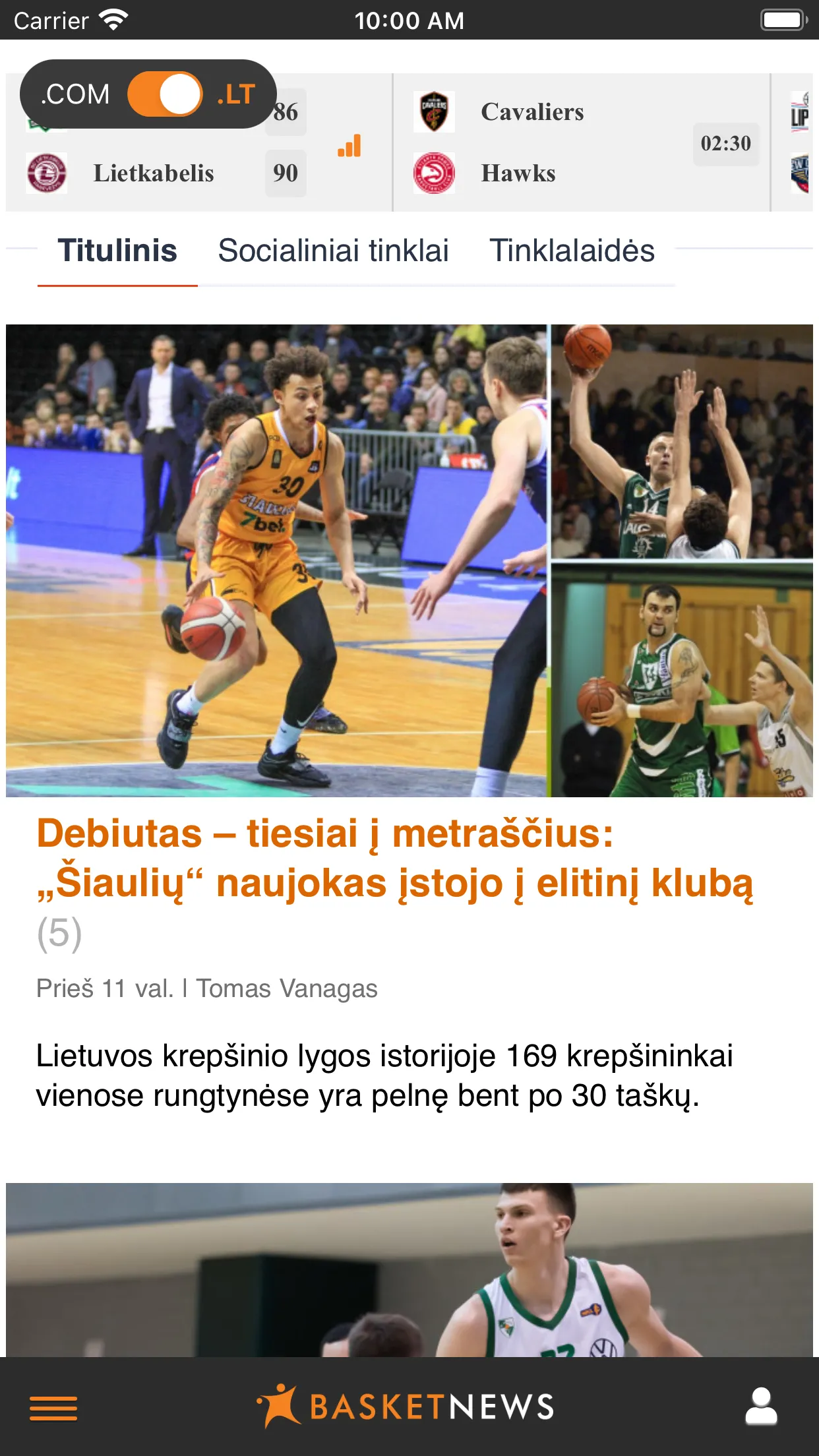 BasketNews | Indus Appstore | Screenshot