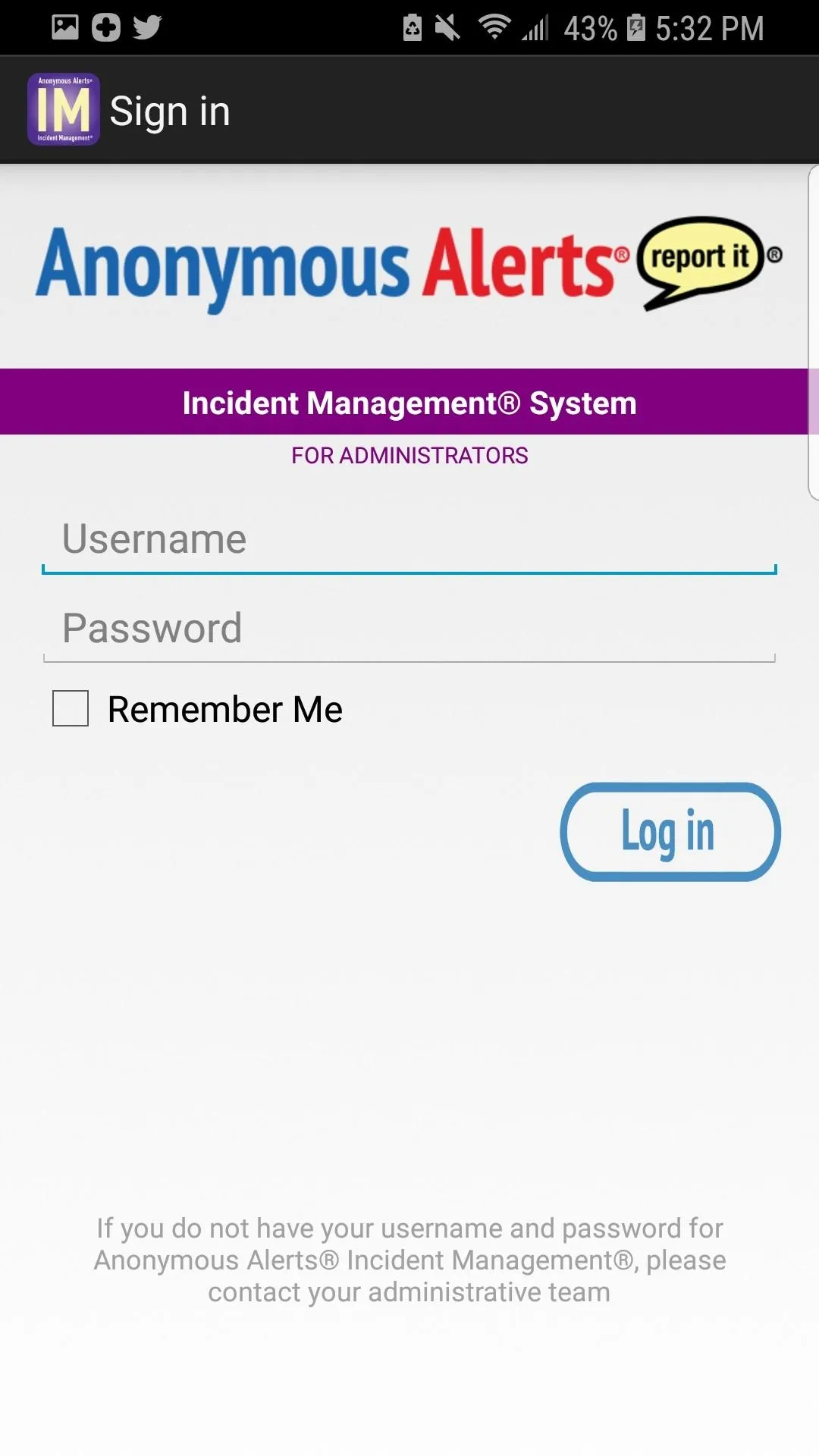 Anonymous Alerts Incident MGT | Indus Appstore | Screenshot