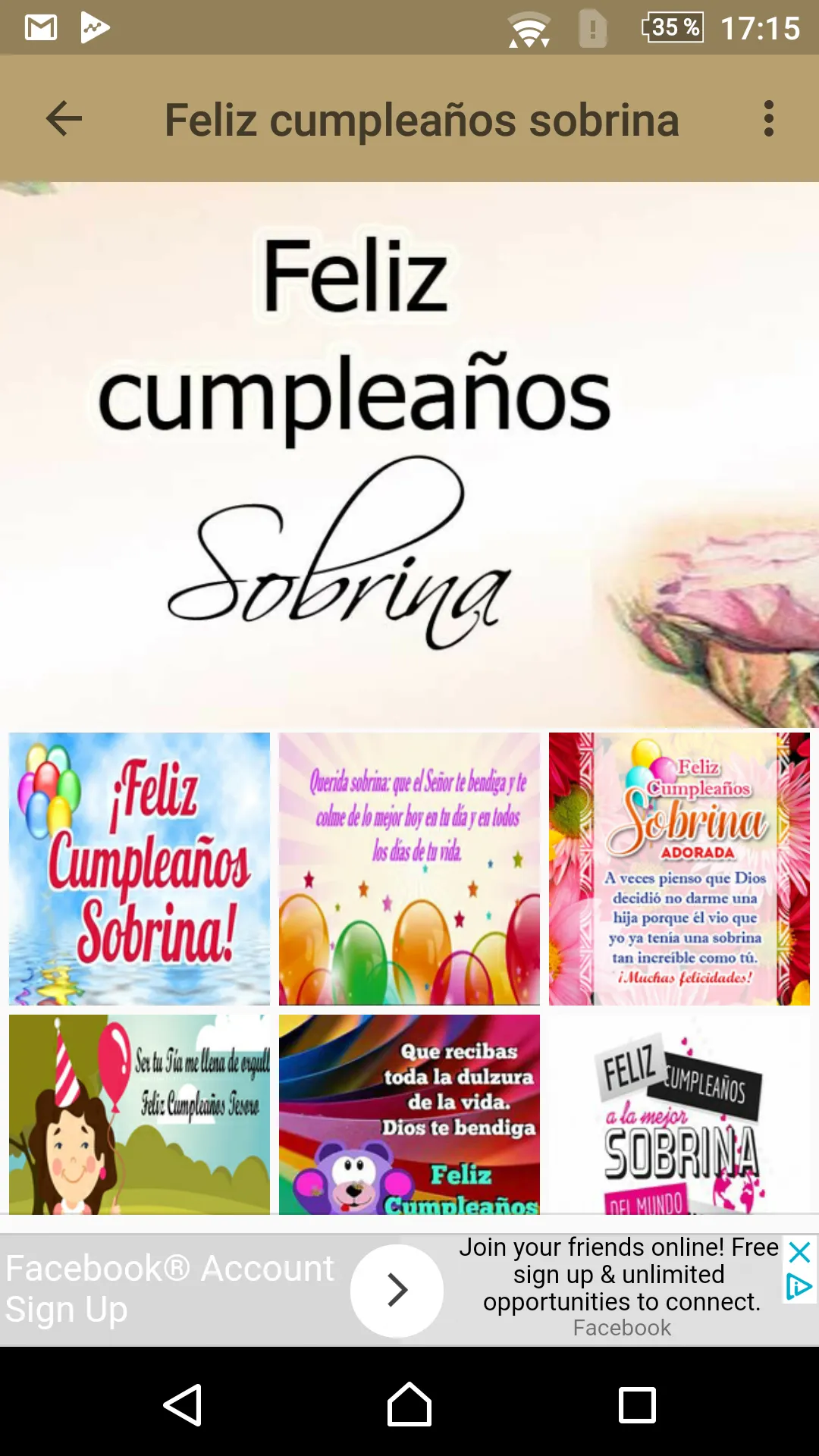 Aniversario sobrina estimada | Indus Appstore | Screenshot