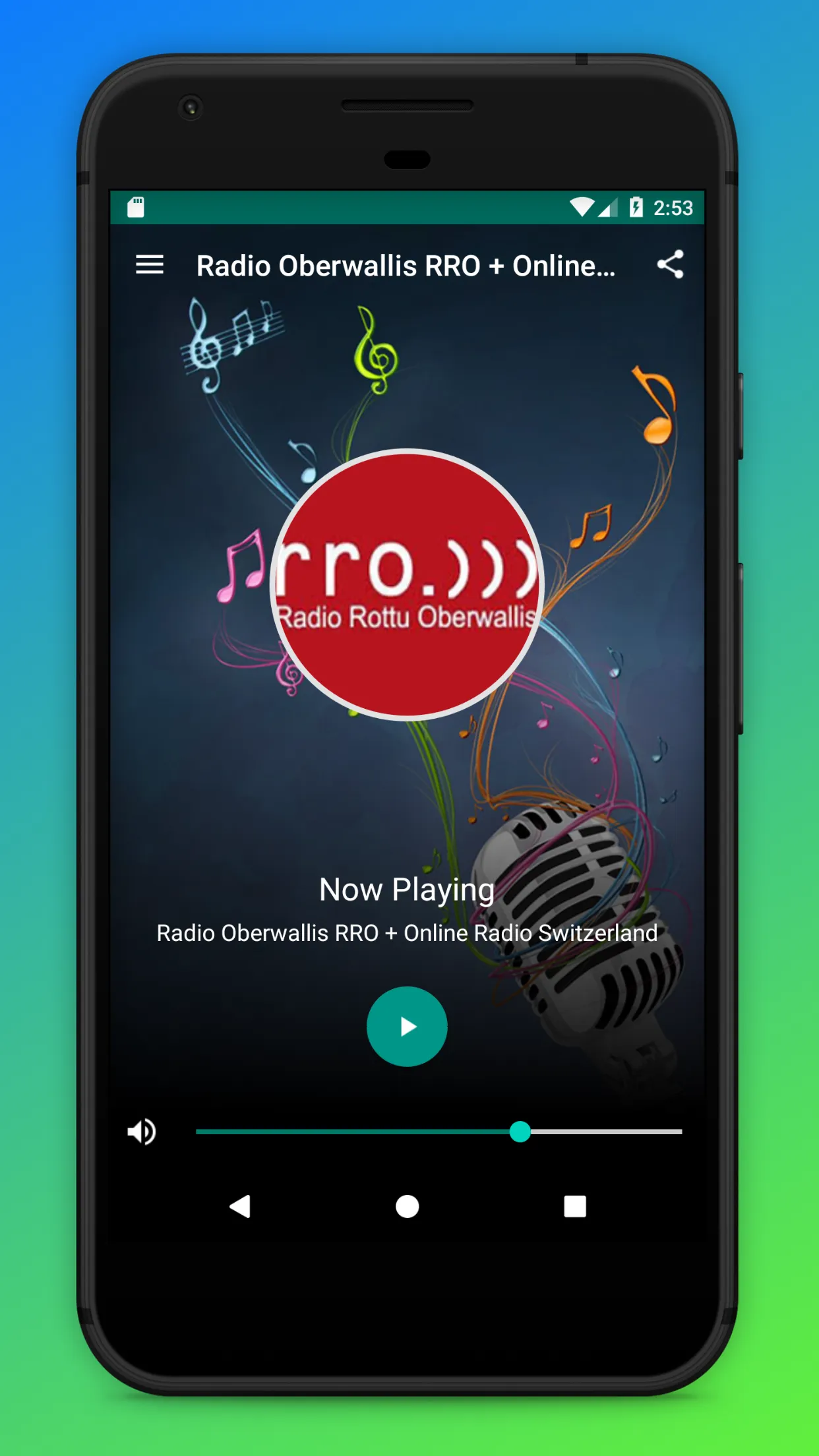 Radio Rottu Oberwallis RRO App | Indus Appstore | Screenshot