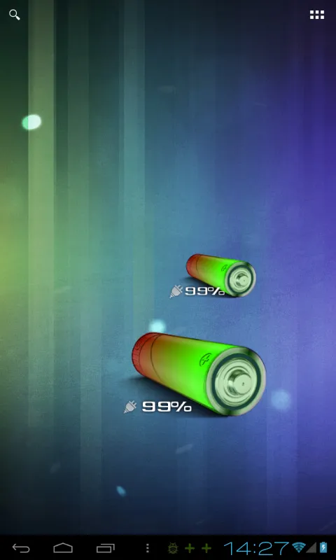 3D AA Battery Widget | Indus Appstore | Screenshot