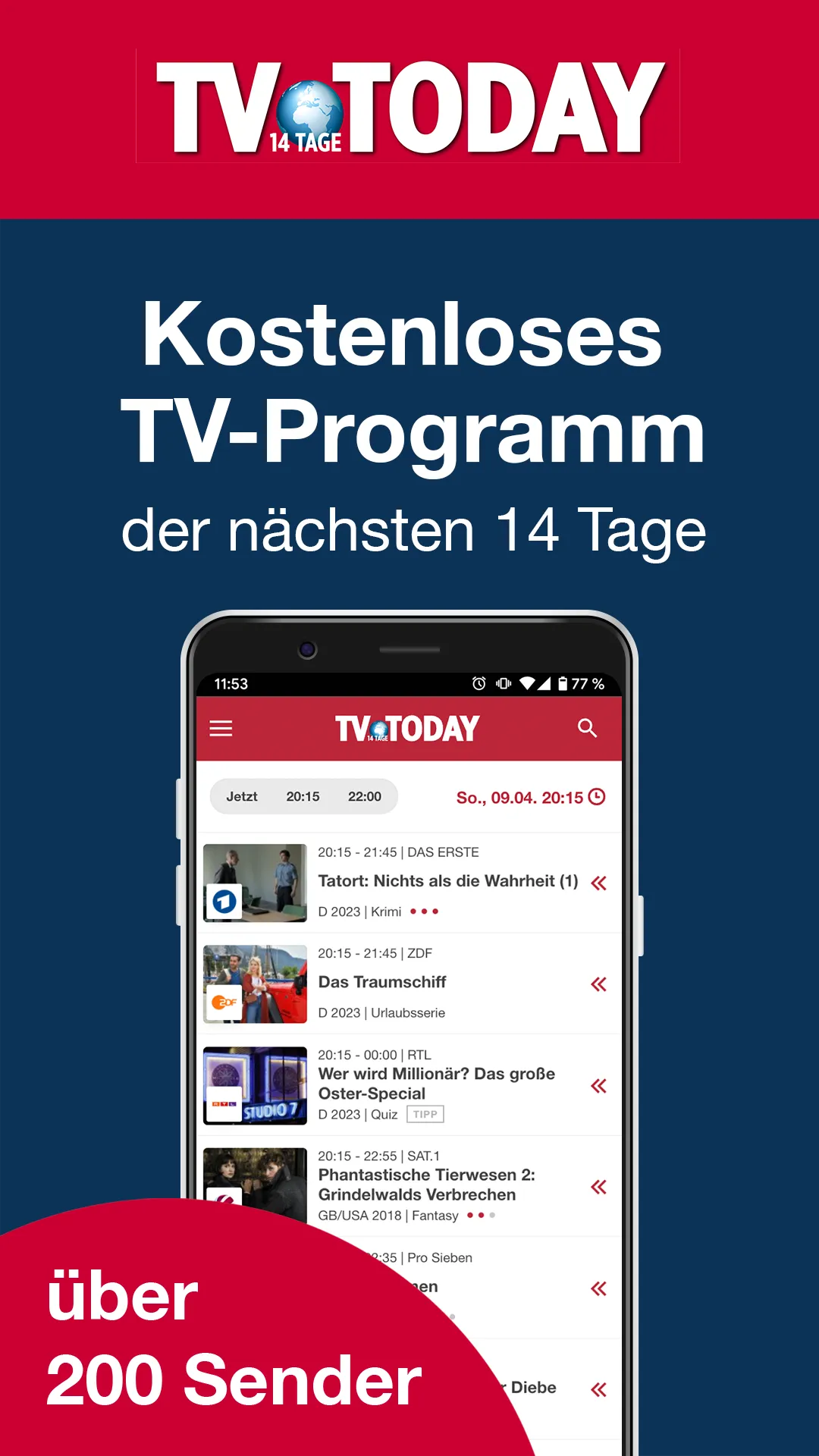 TV Today - TV Programm | Indus Appstore | Screenshot