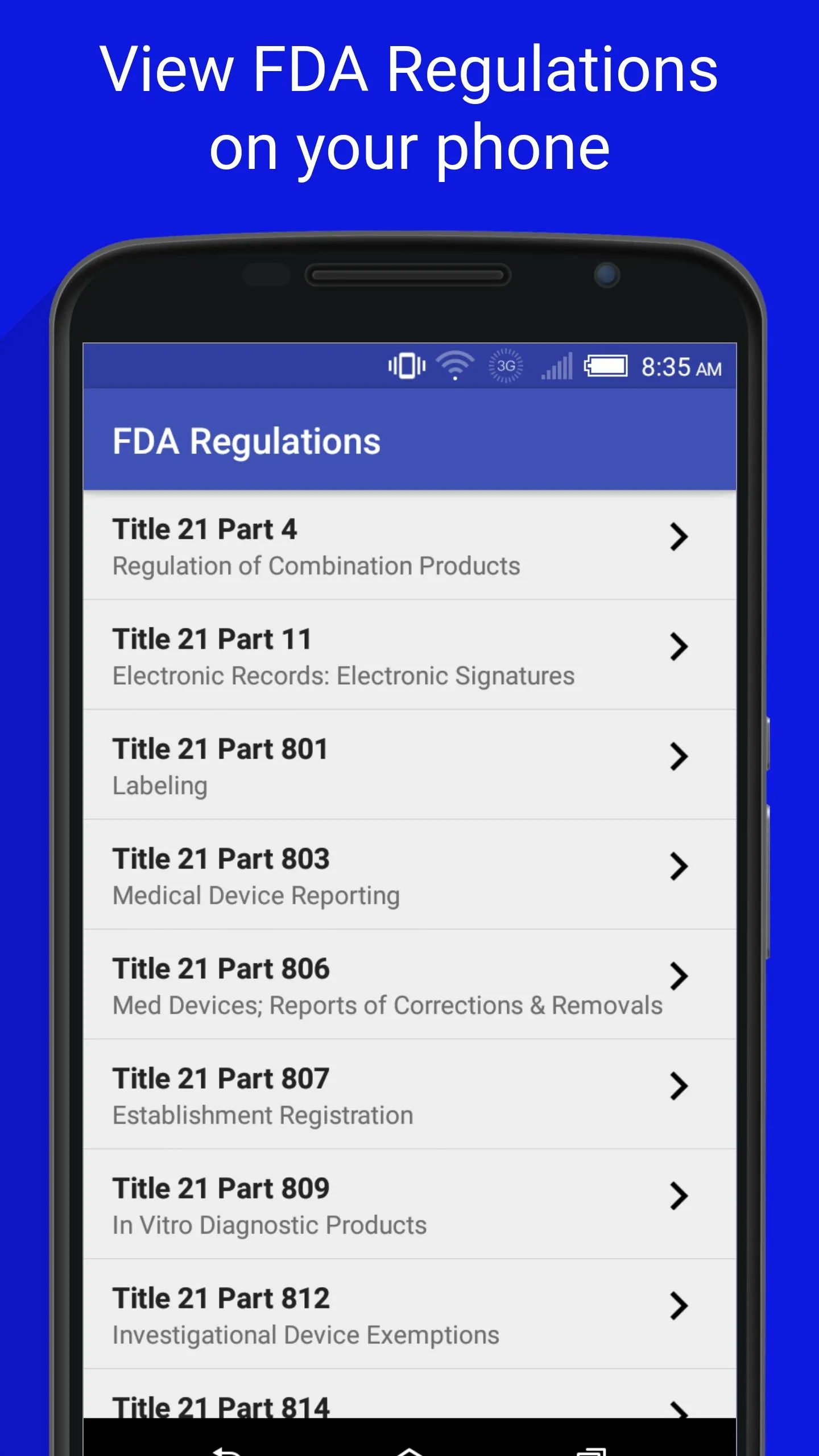 FDA Regulations | Indus Appstore | Screenshot