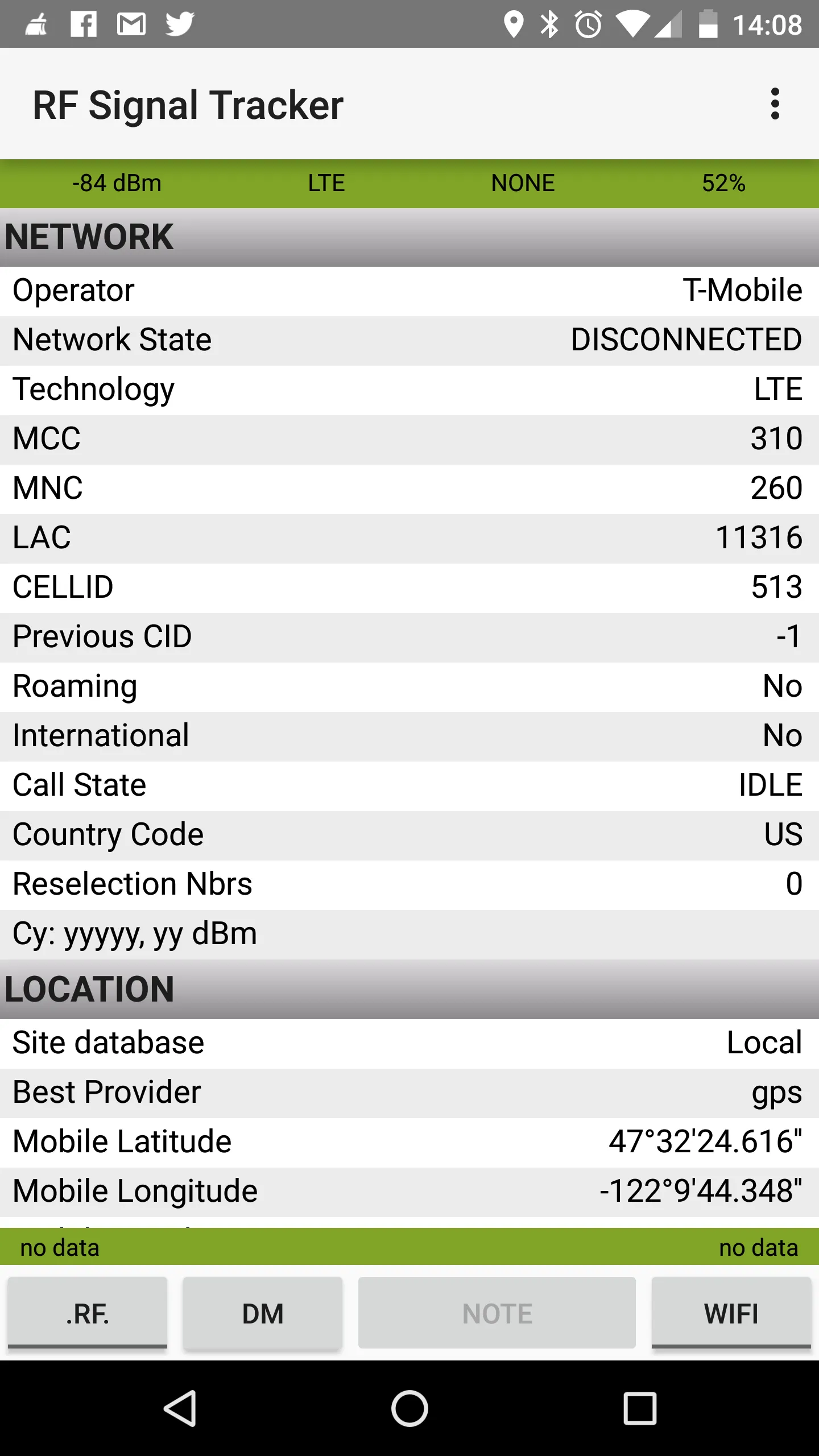 RF Signal Tracker | Indus Appstore | Screenshot