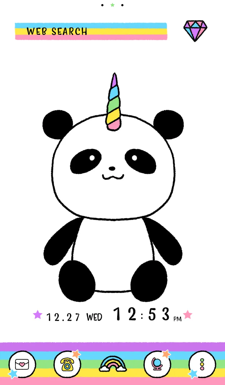 Cute Wallpaper Pandicorn Theme | Indus Appstore | Screenshot