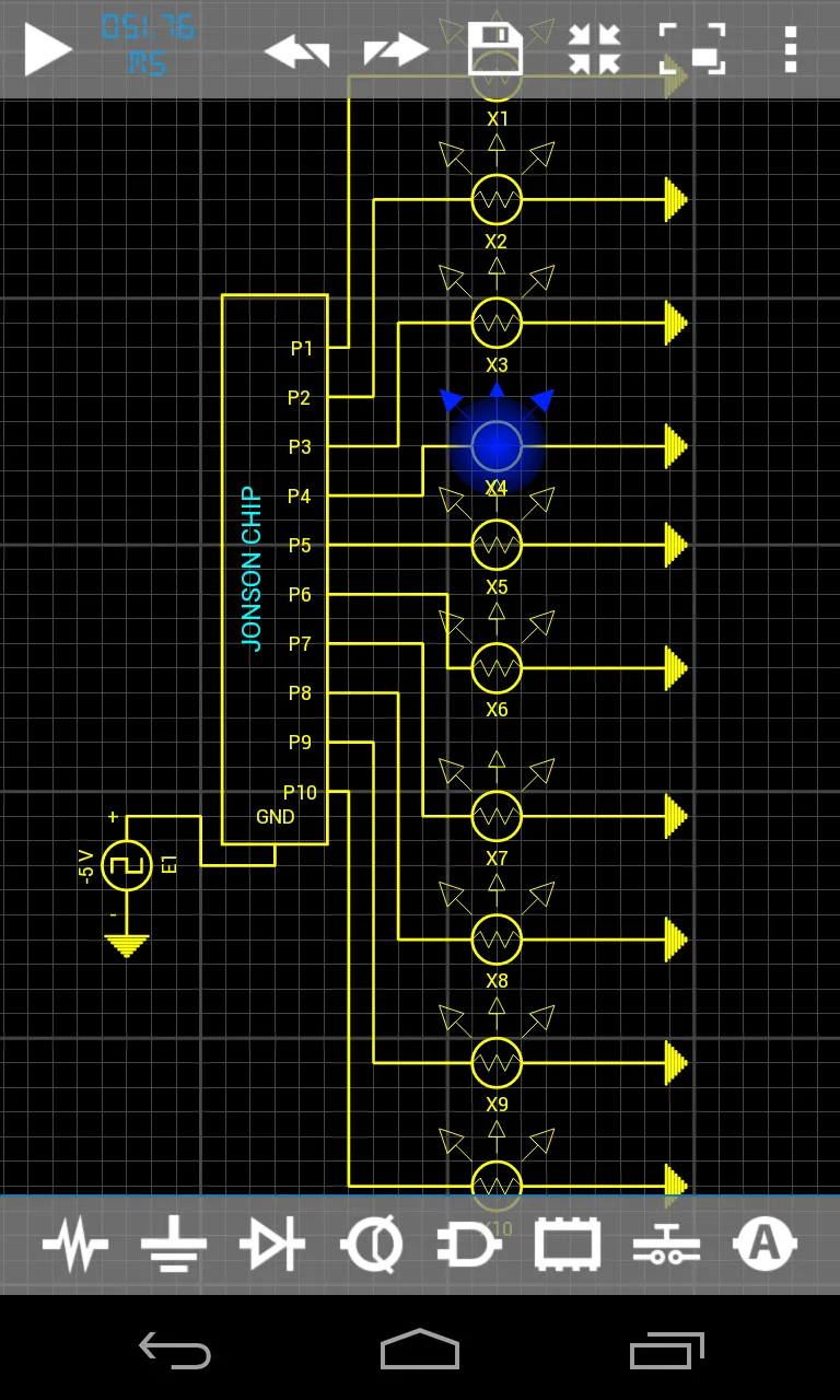 Droid Tesla Circuit Simulator | Indus Appstore | Screenshot