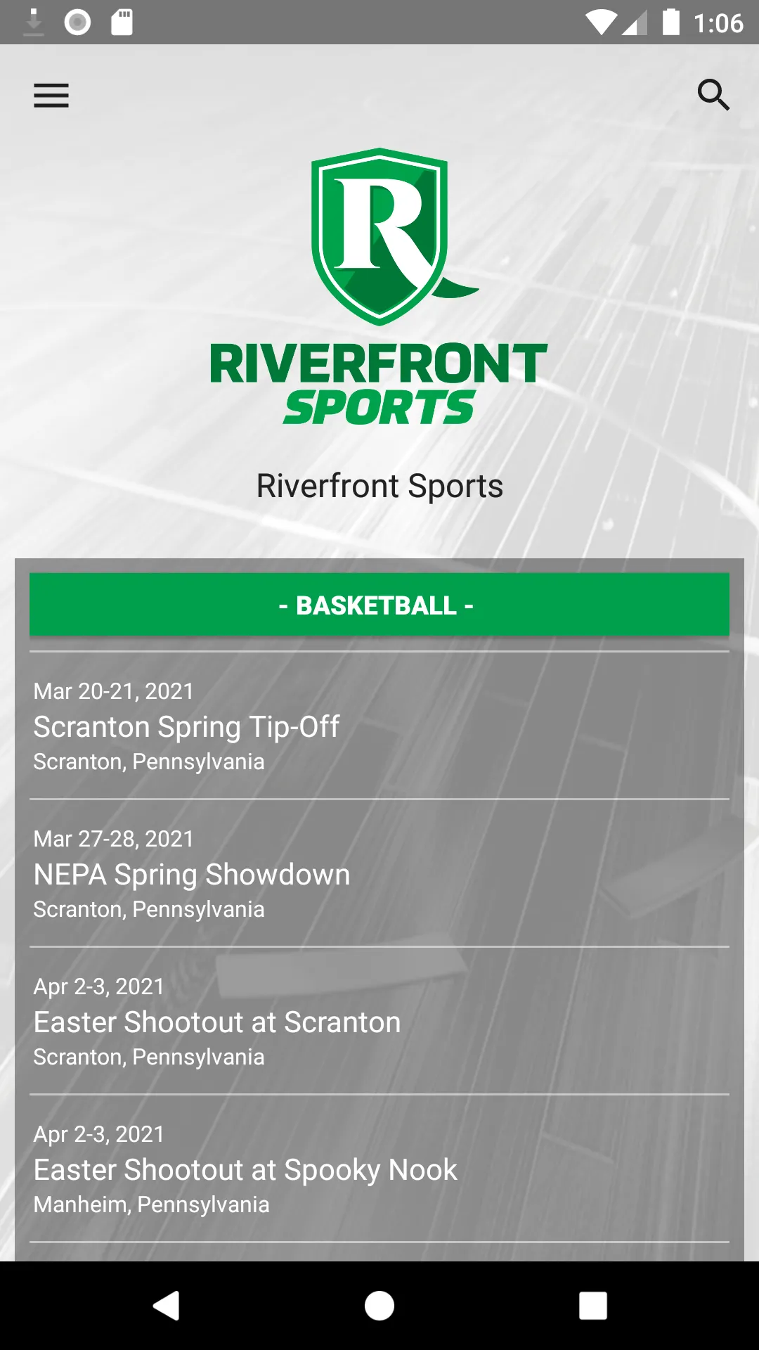 Riverfront Sports Scranton | Indus Appstore | Screenshot