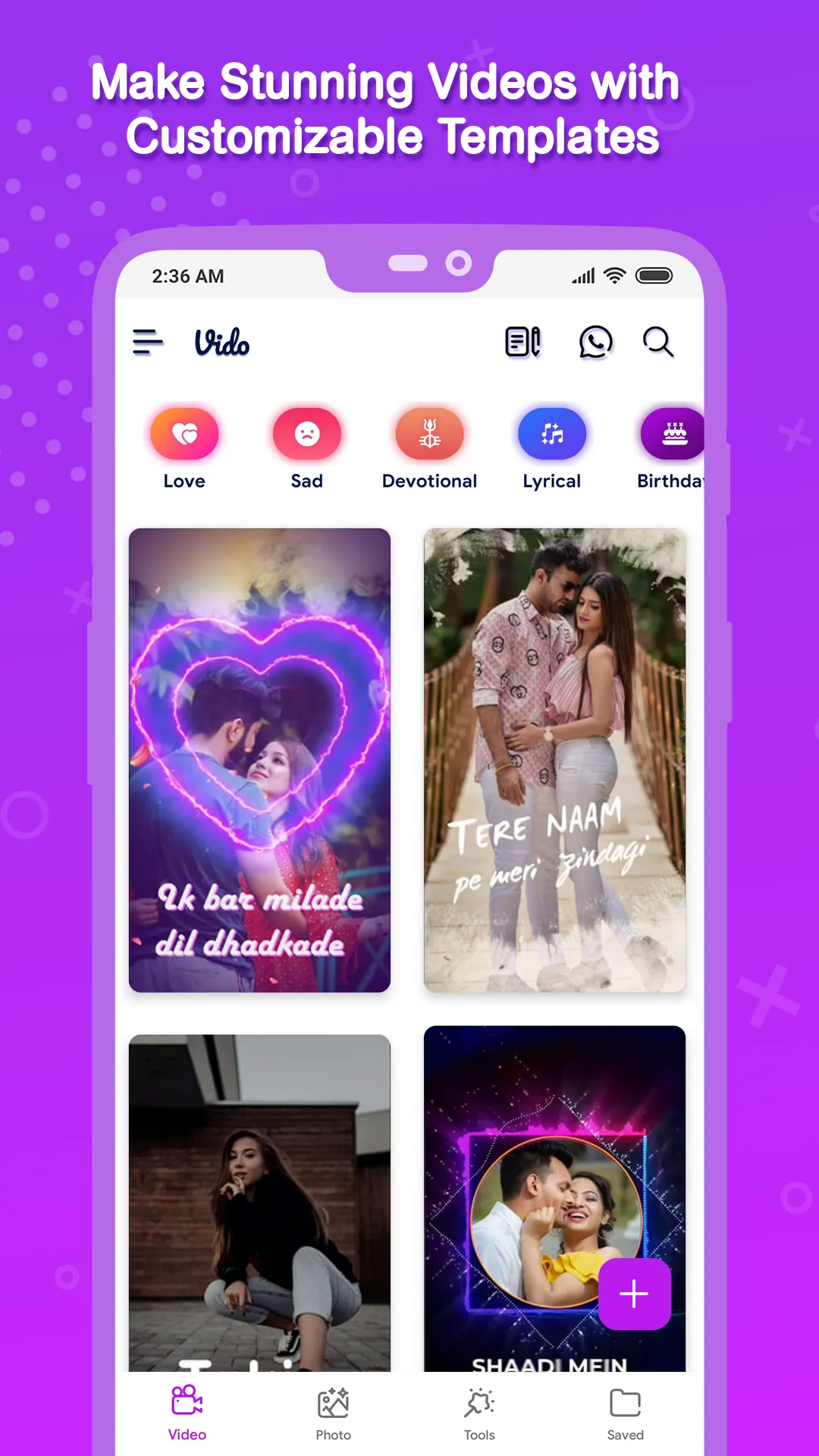 Vido : Video Status Maker | Indus Appstore | Screenshot