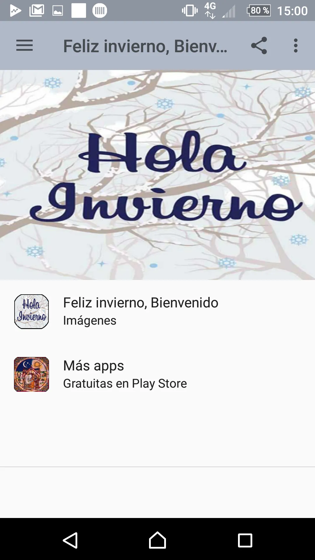 INVIERNO, HOLA NIEVE Y FRIO | Indus Appstore | Screenshot