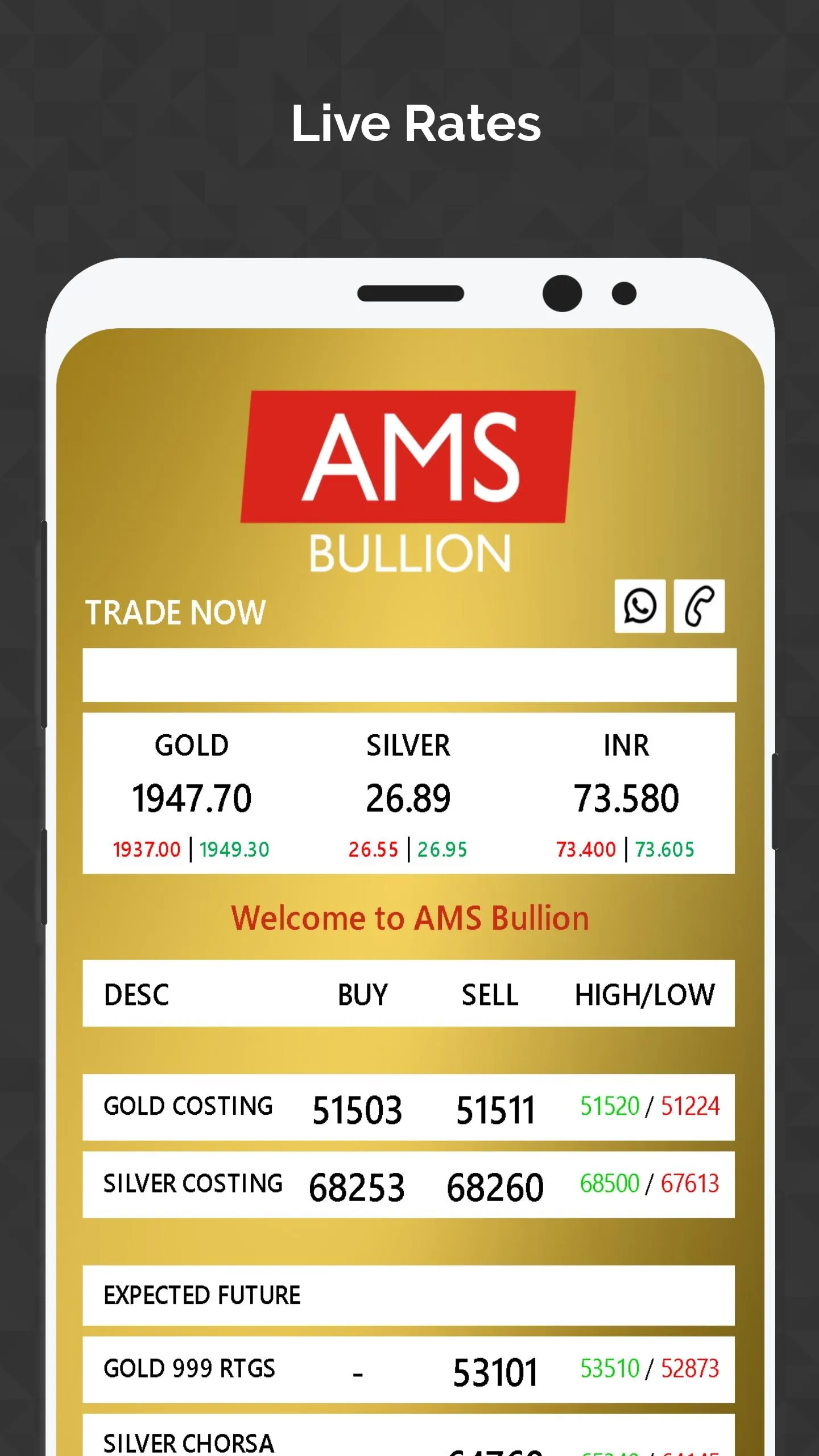 AMS Bullion | Indus Appstore | Screenshot