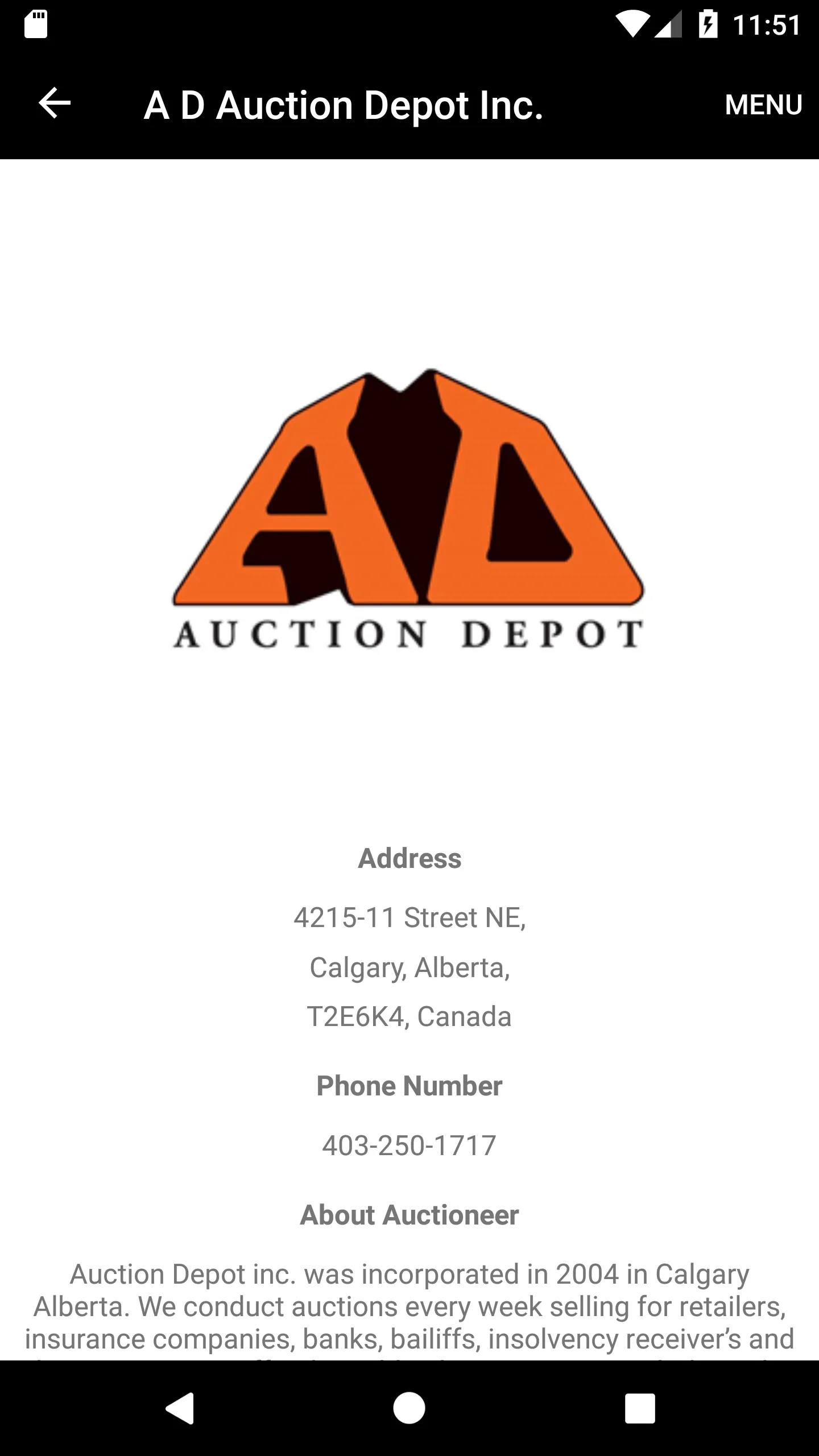 AD Auction Depot Inc. | Indus Appstore | Screenshot