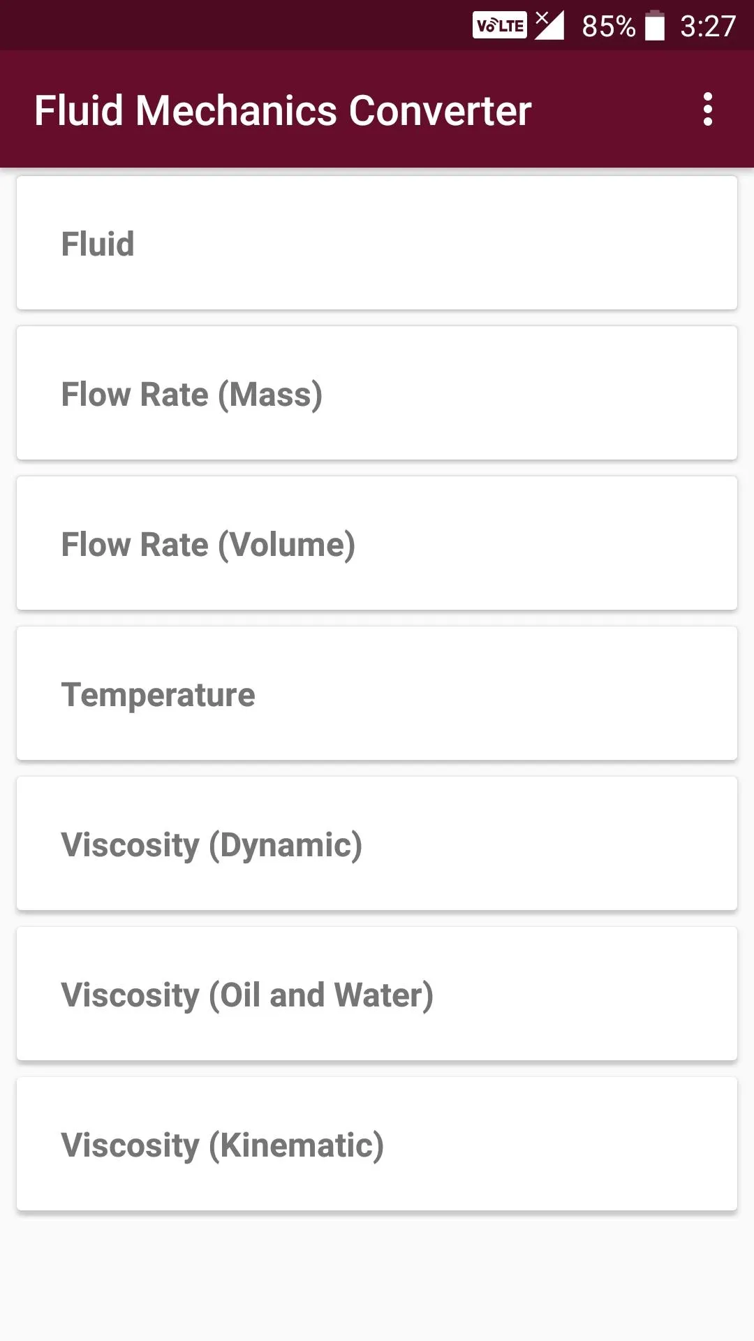 Fluid Mechanics Converter | Indus Appstore | Screenshot