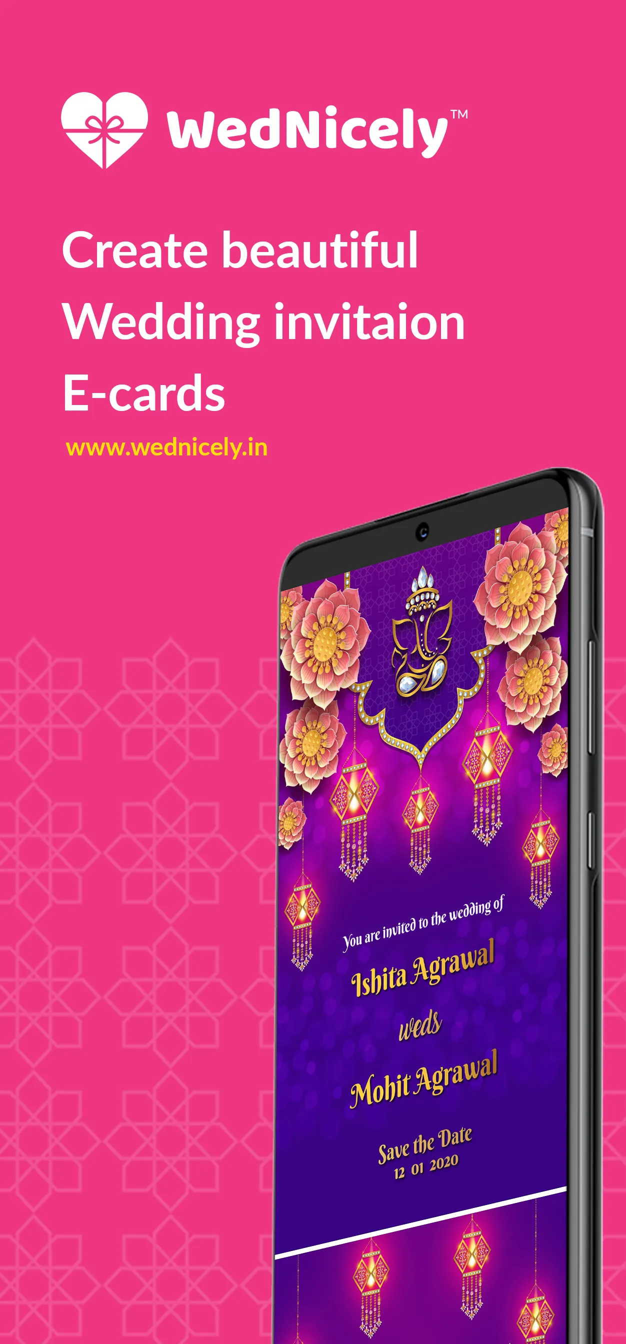 Shaadi & Engagement Card Maker | Indus Appstore | Screenshot