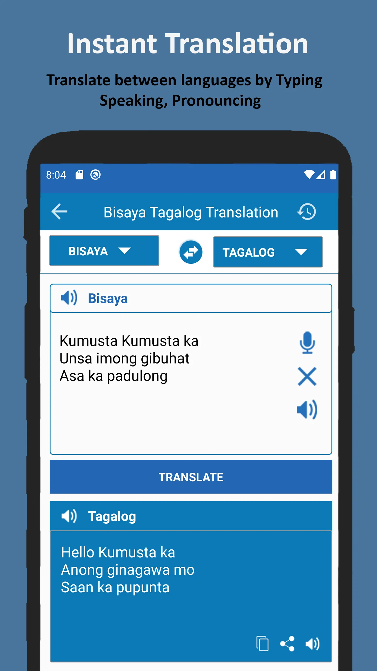 Bisaya Tagalog Translator | Indus Appstore | Screenshot