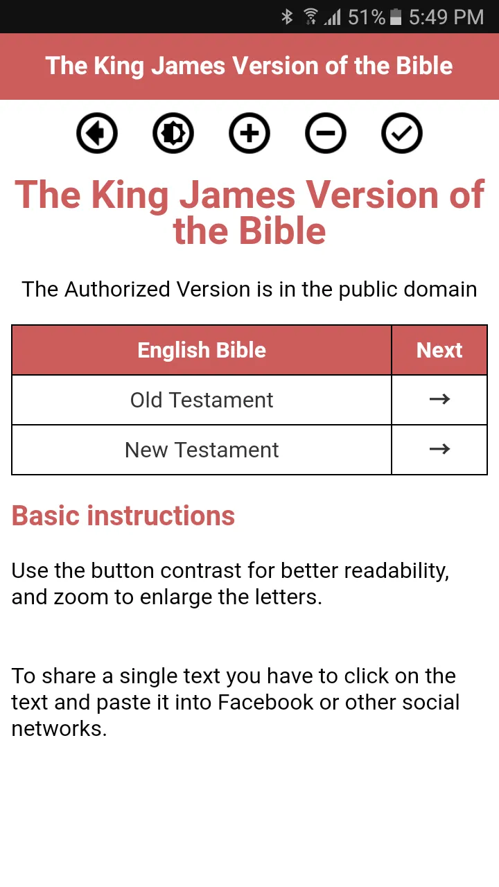 Bible King James | Indus Appstore | Screenshot