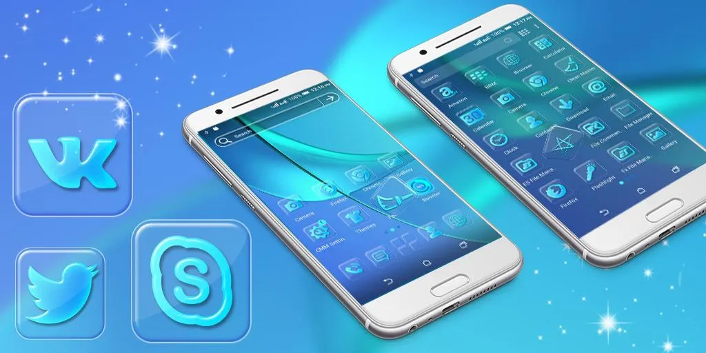 Blue Launcher Theme | Indus Appstore | Screenshot