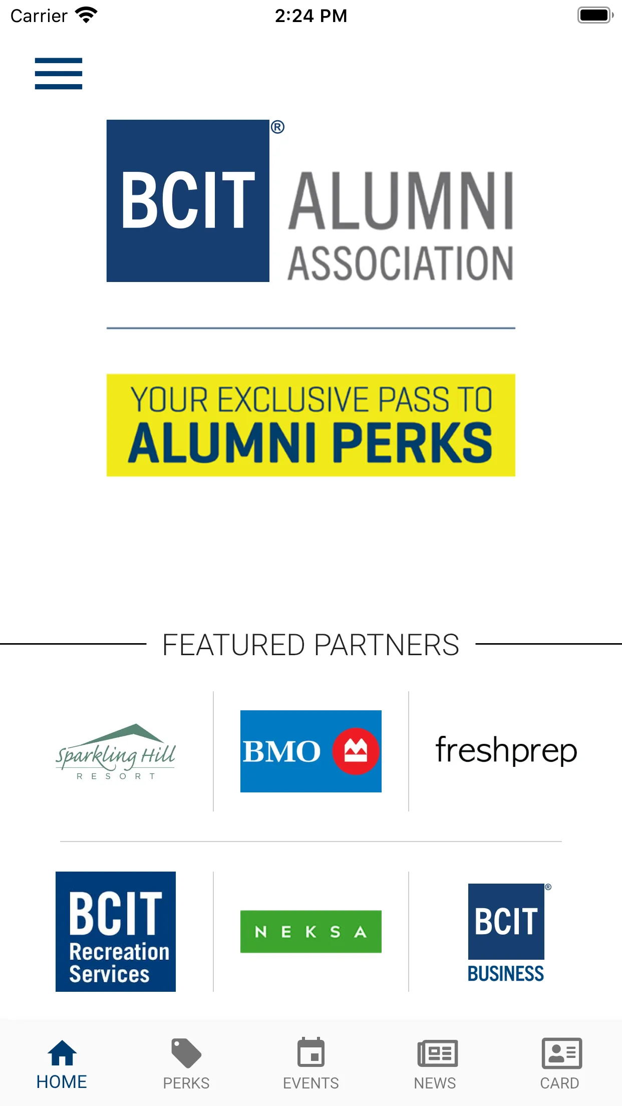 BCIT Alumni Perks | Indus Appstore | Screenshot