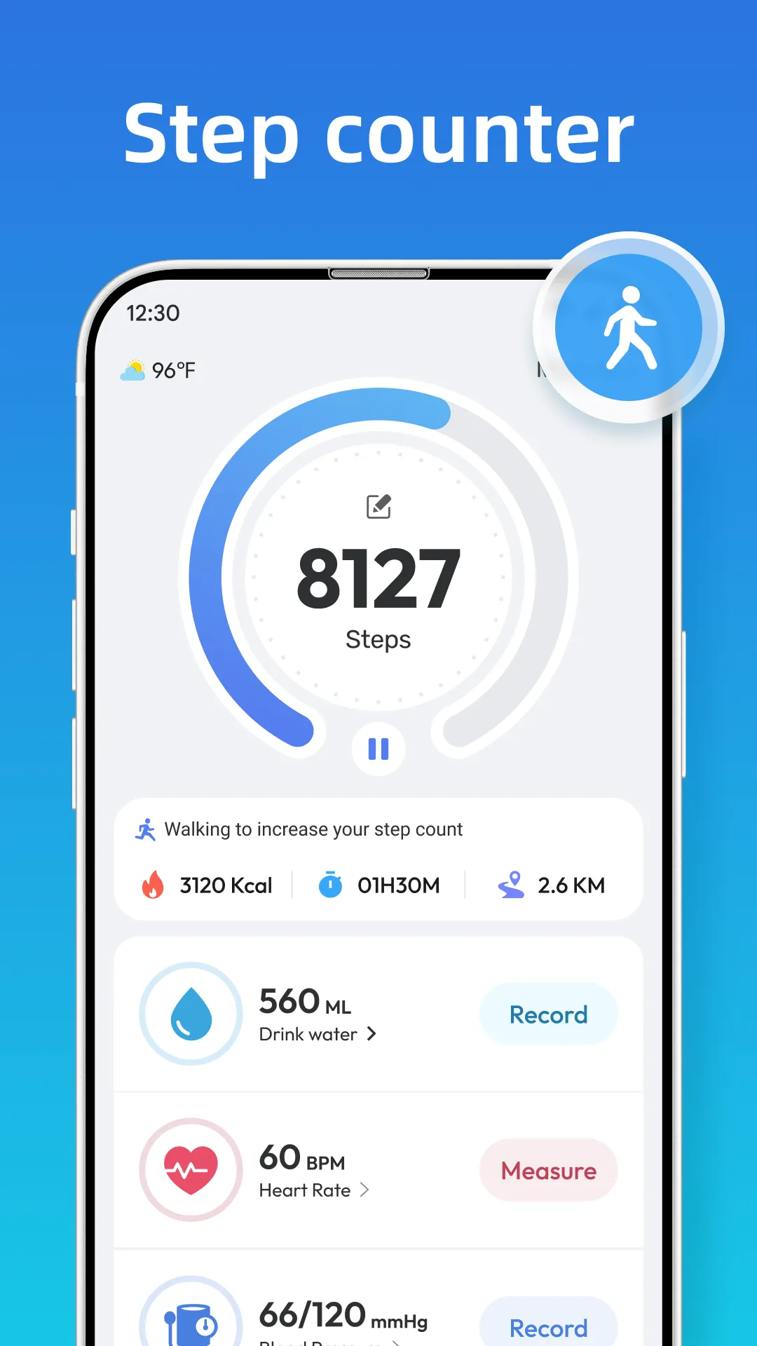 Step Tracker - Walk & Run | Indus Appstore | Screenshot