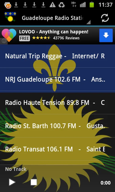 Guadeloupe Radio Stations | Indus Appstore | Screenshot