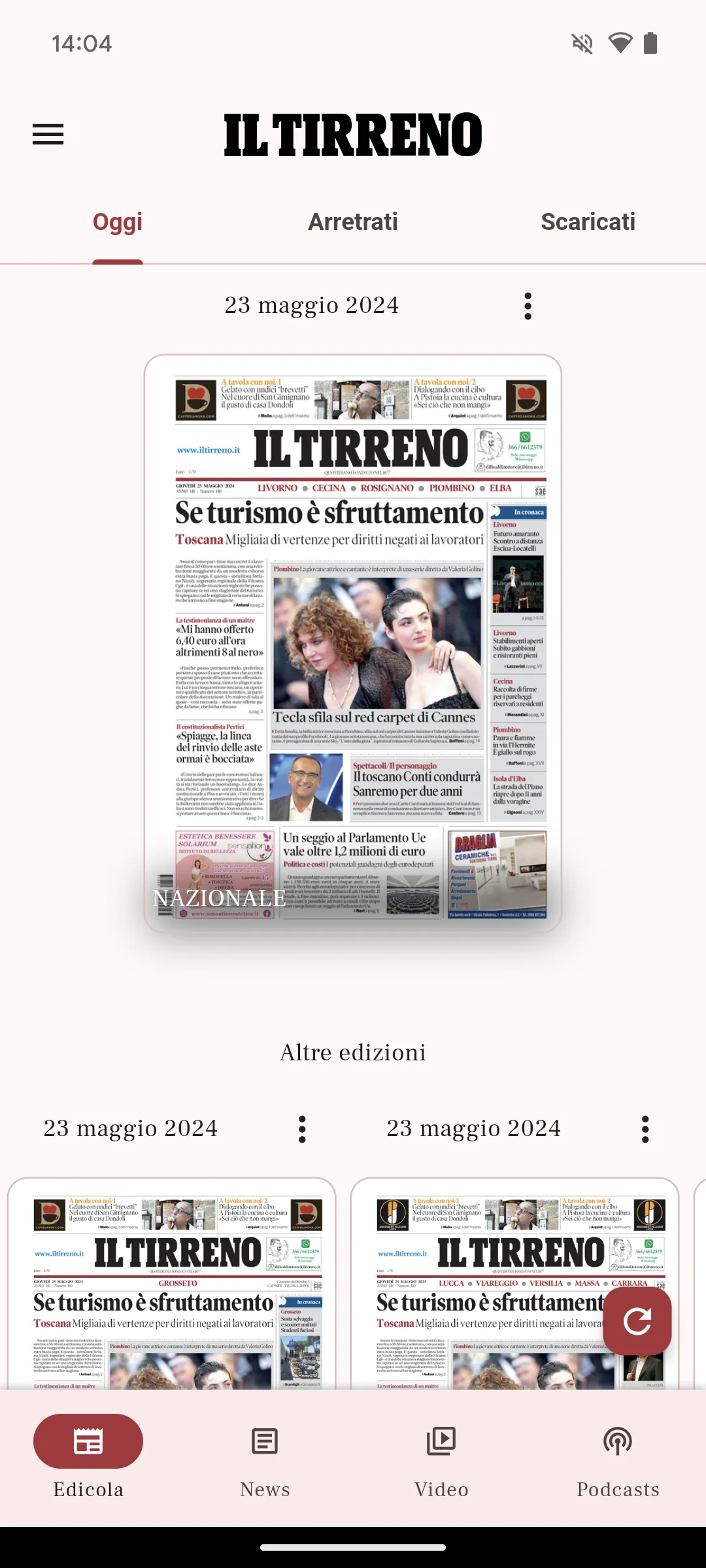 Il Tirreno | Indus Appstore | Screenshot