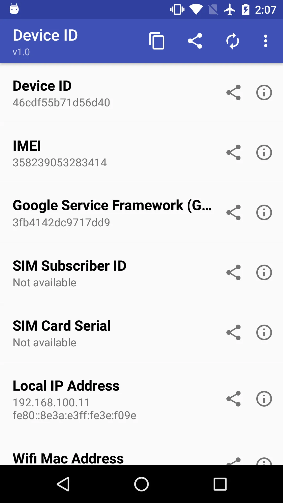 Device Info | Indus Appstore | Screenshot