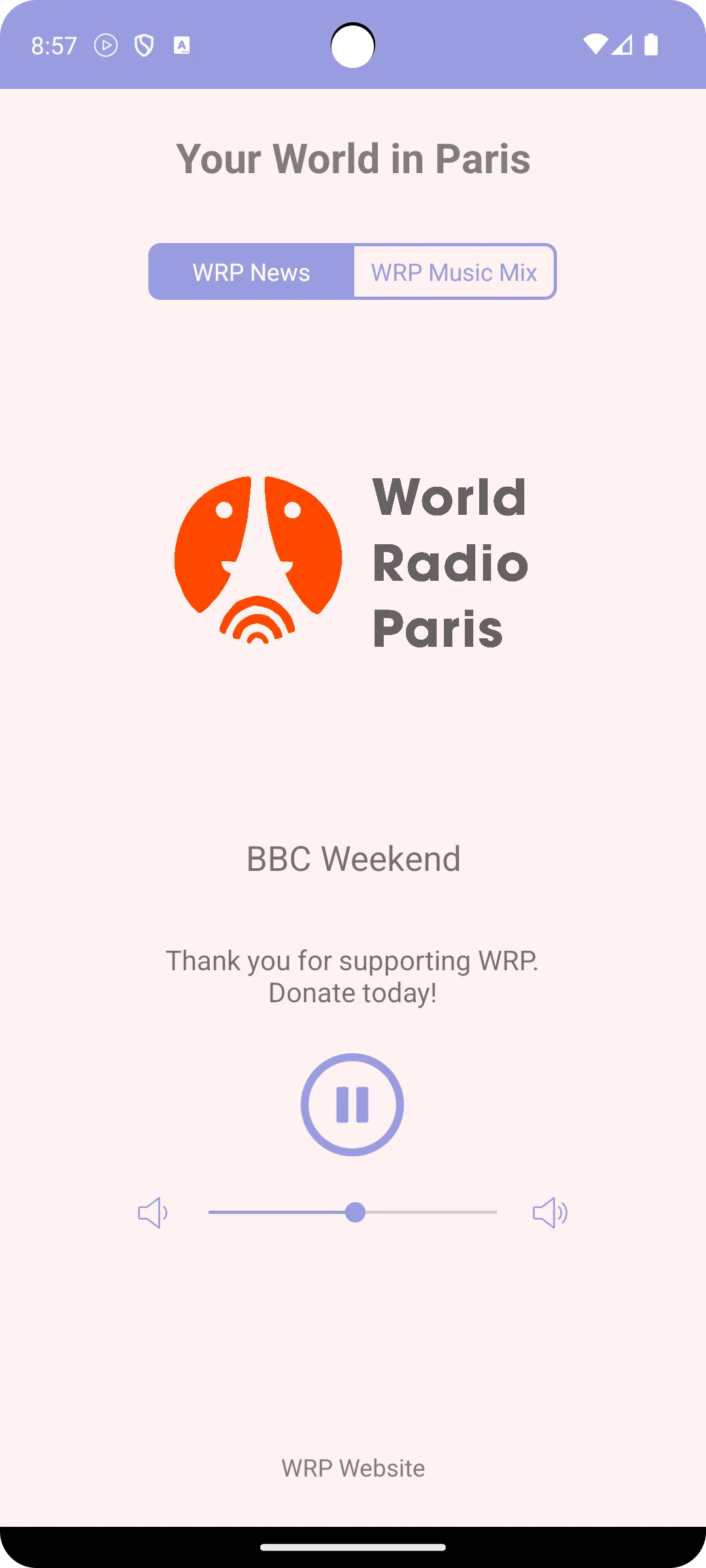 WRP Radio | Indus Appstore | Screenshot