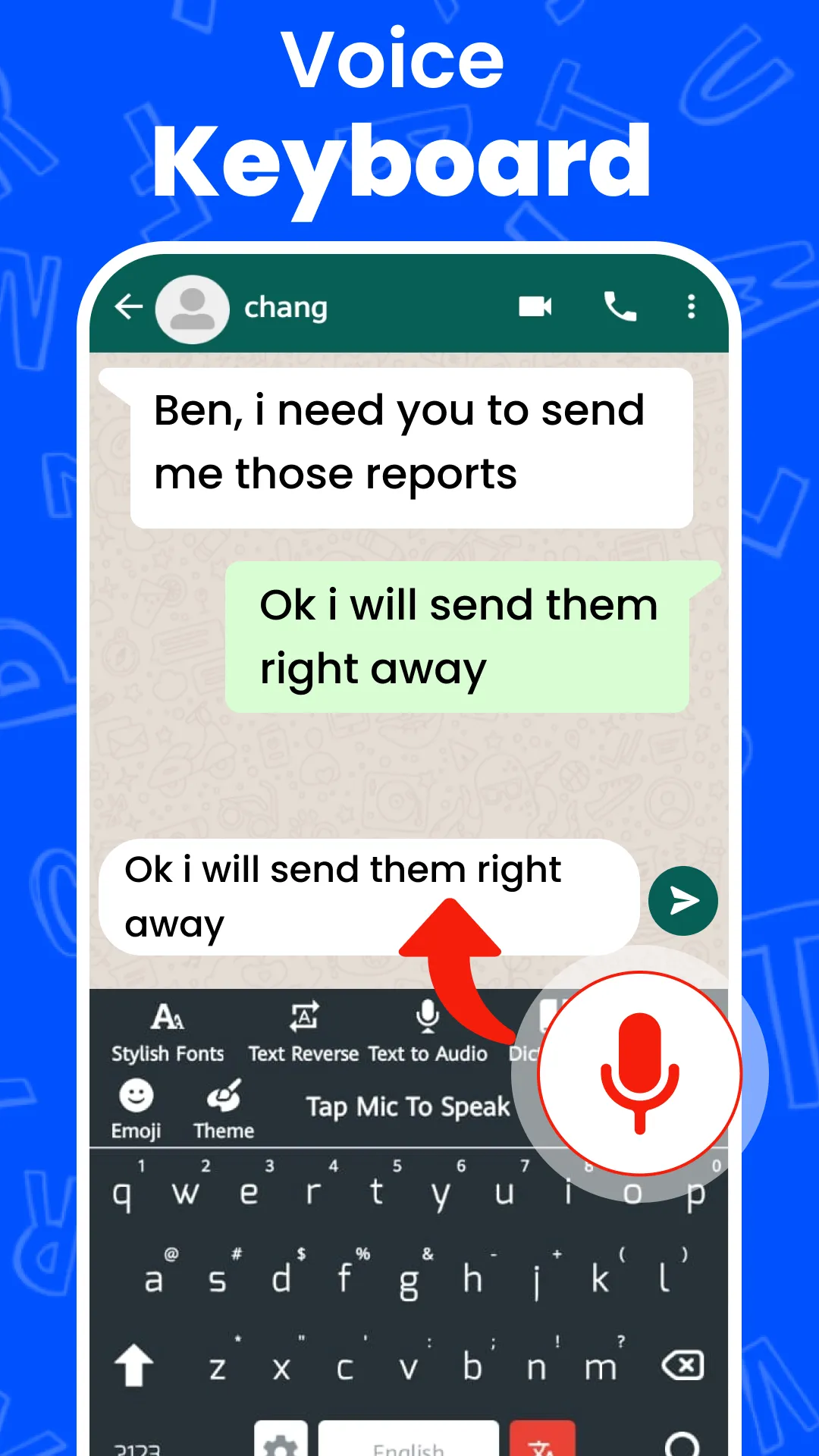 Easy English Voice Keyboard | Indus Appstore | Screenshot