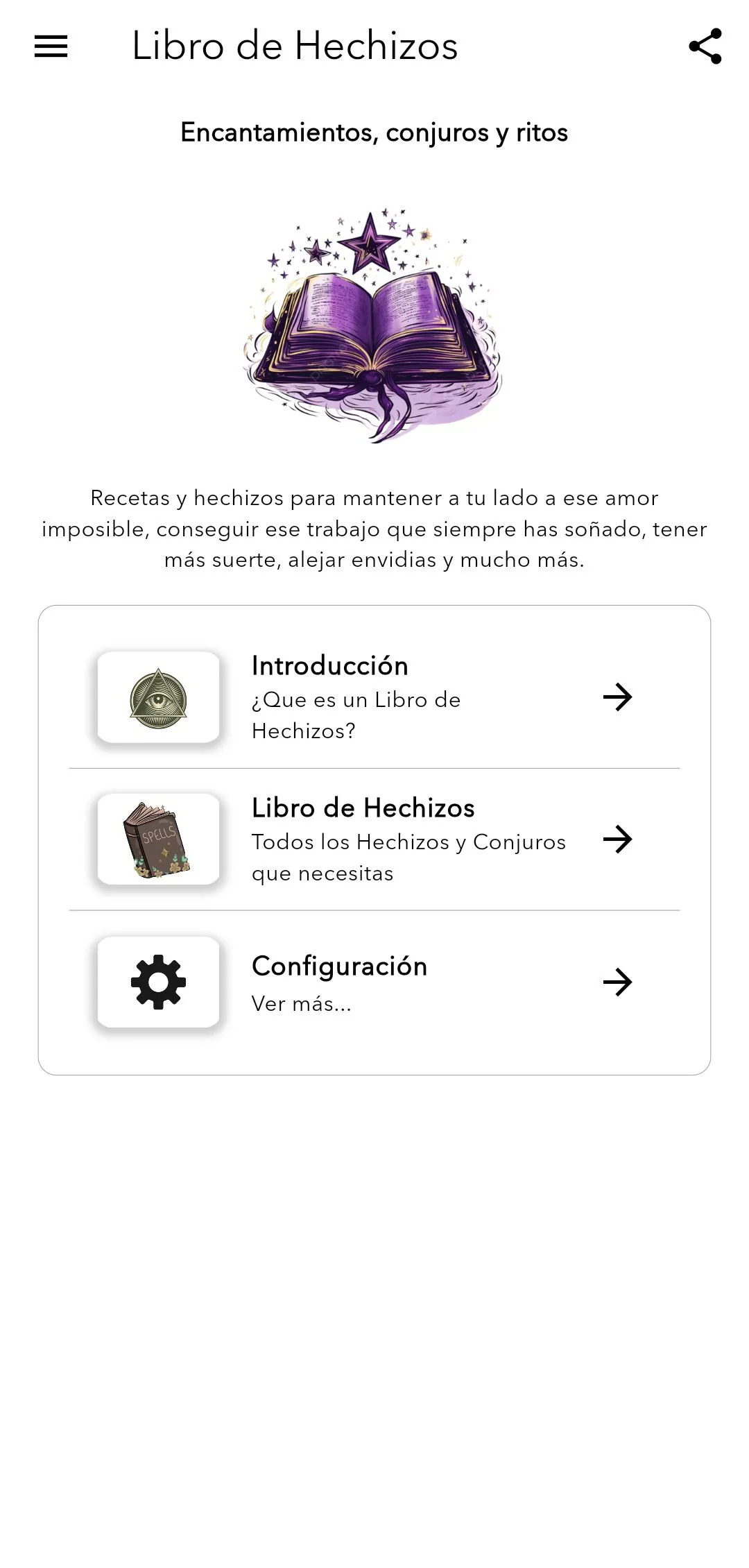 Libro de Hechizos | Indus Appstore | Screenshot