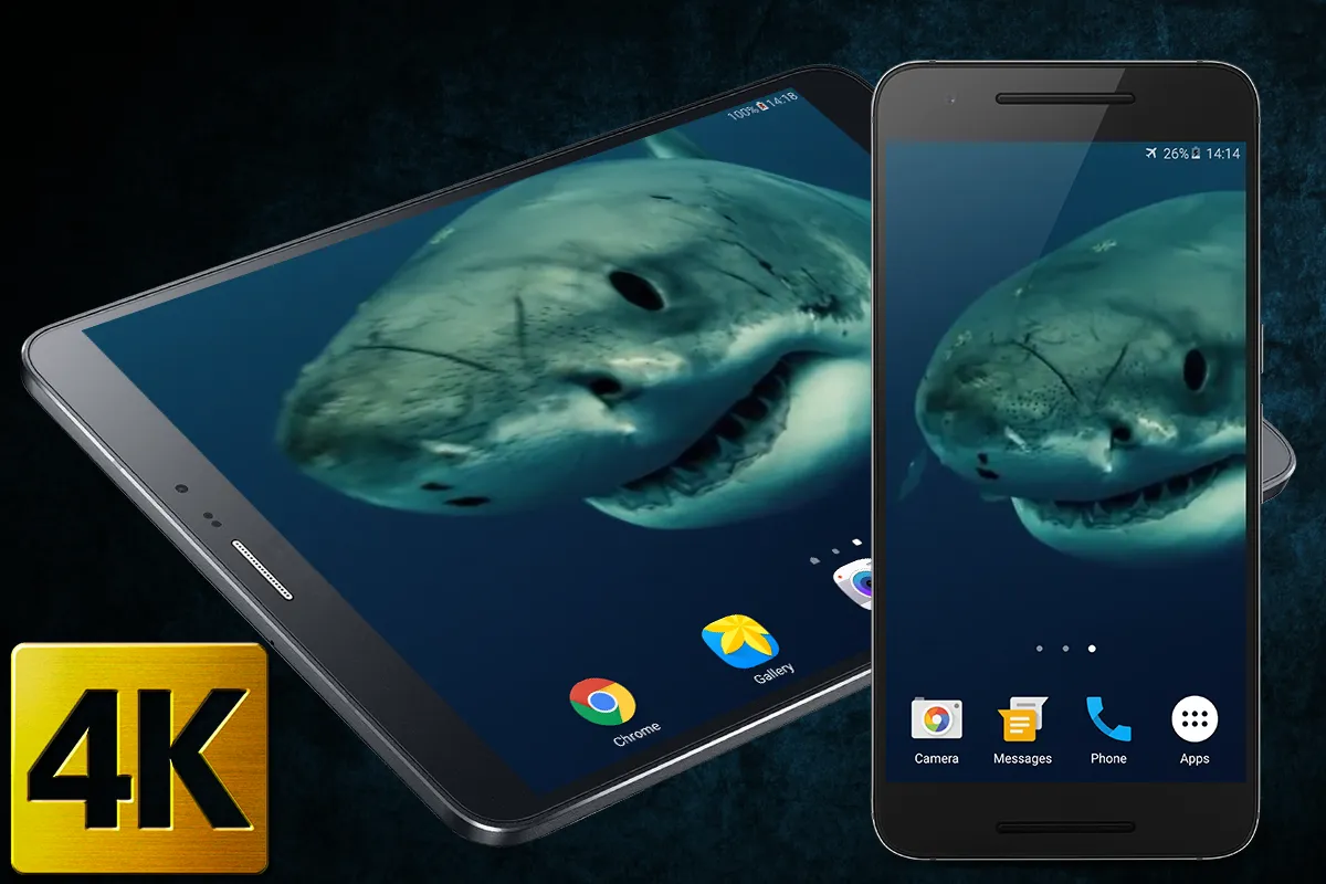 Shark 4K Live Wallpaper | Indus Appstore | Screenshot