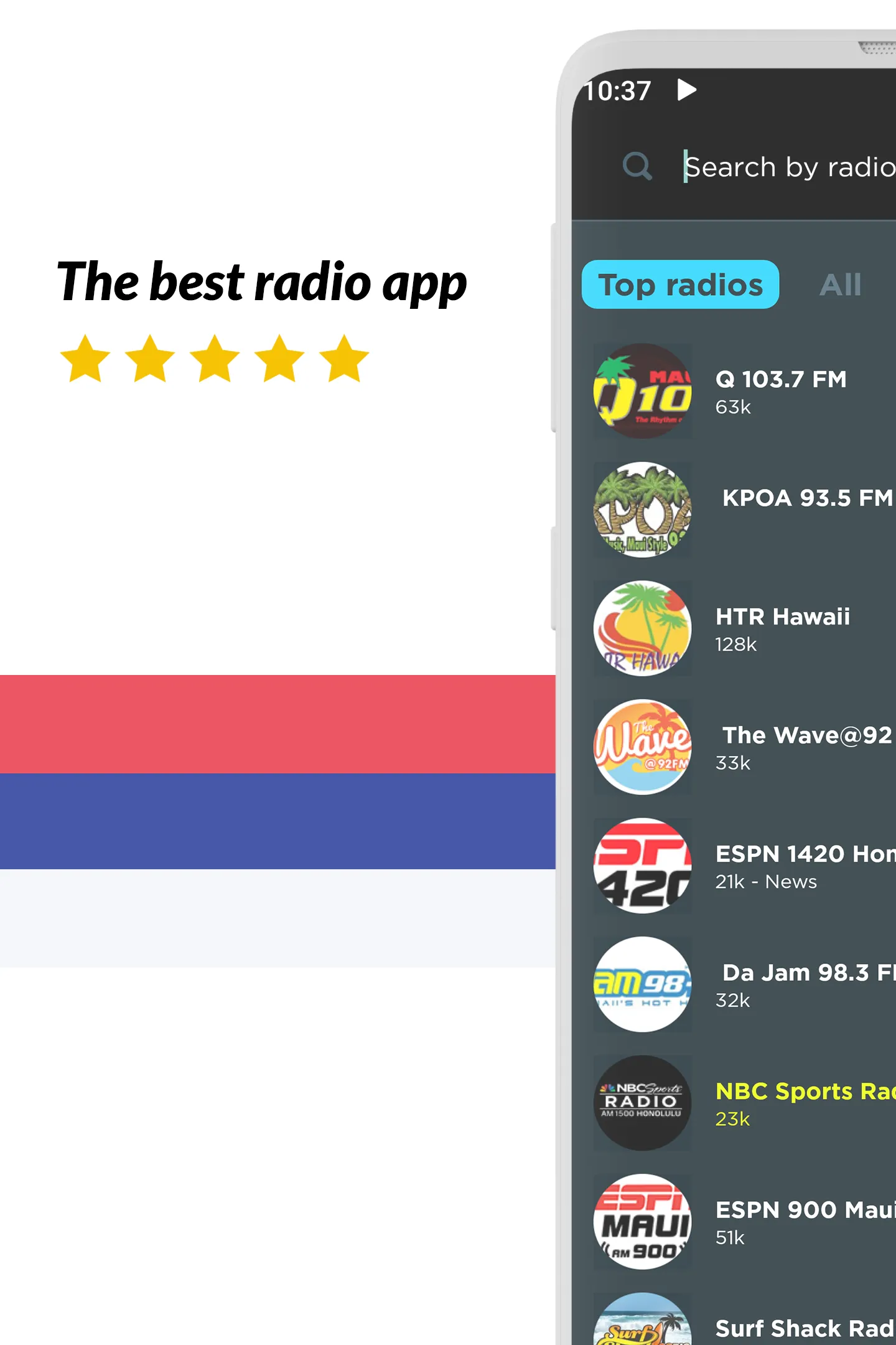 Radio Hawaii: Online FM radio | Indus Appstore | Screenshot