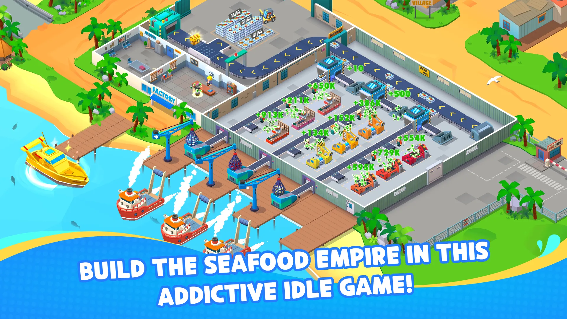 Seafood Inc - Tycoon, Idle | Indus Appstore | Screenshot