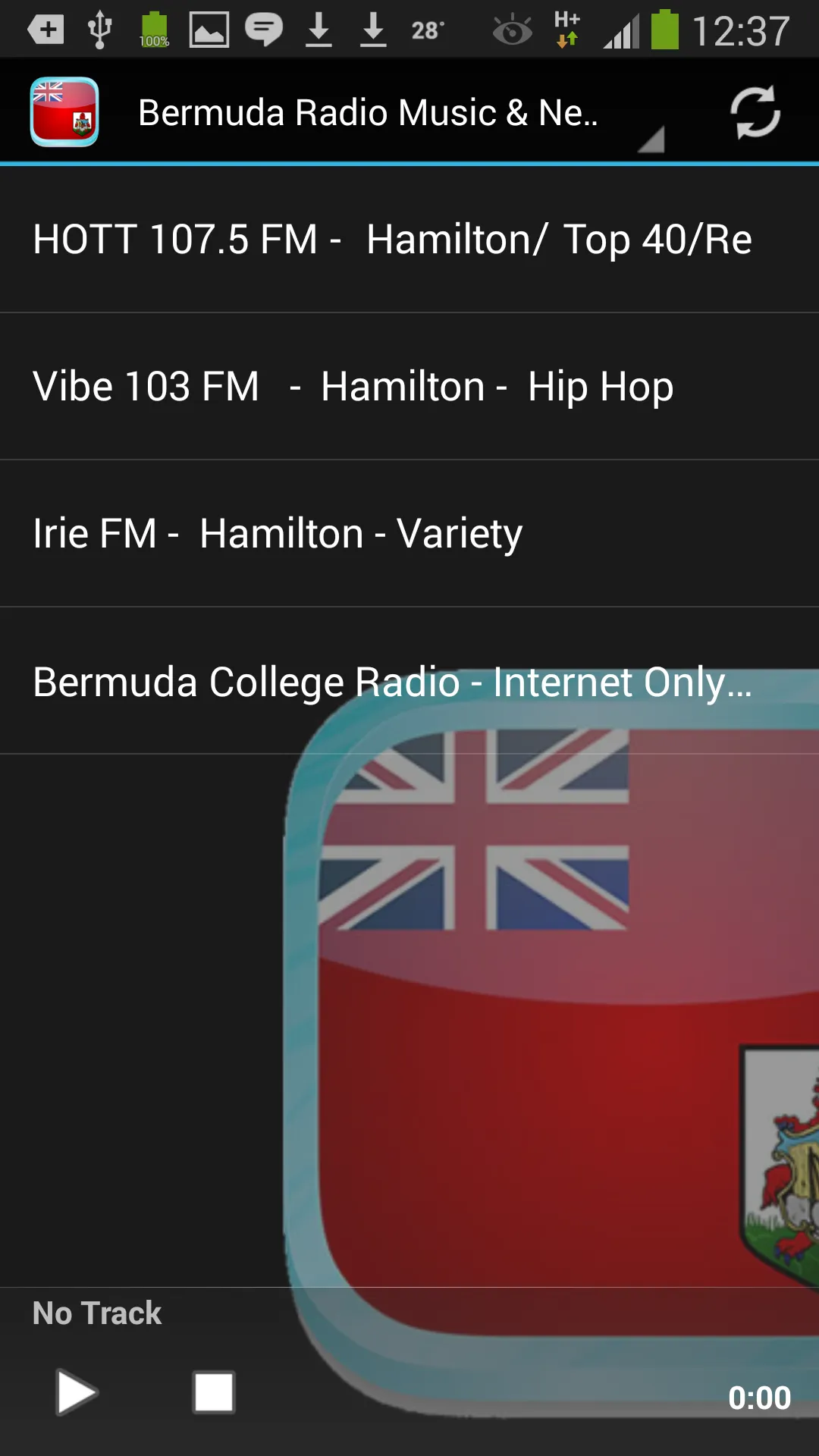 Bermuda Radio Music & News | Indus Appstore | Screenshot