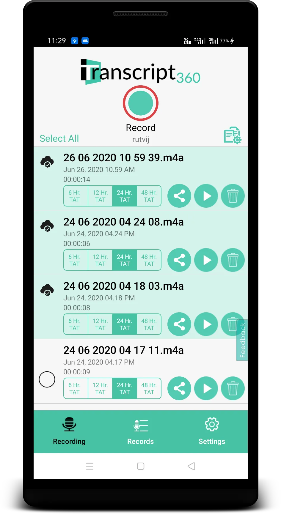 iTranscript360: Audio To Text | Indus Appstore | Screenshot