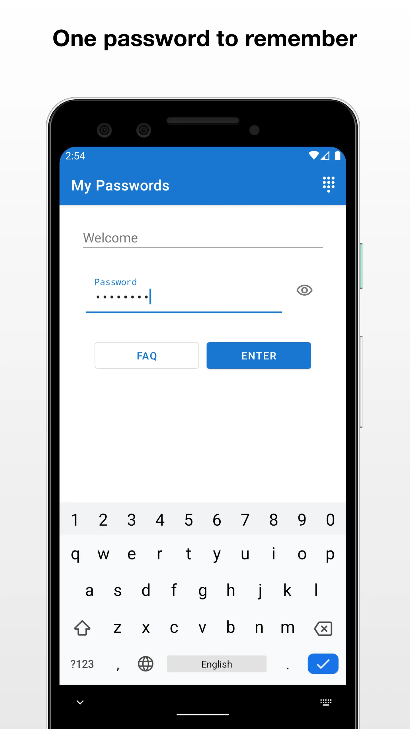 My Passwords Manager | Indus Appstore | Screenshot