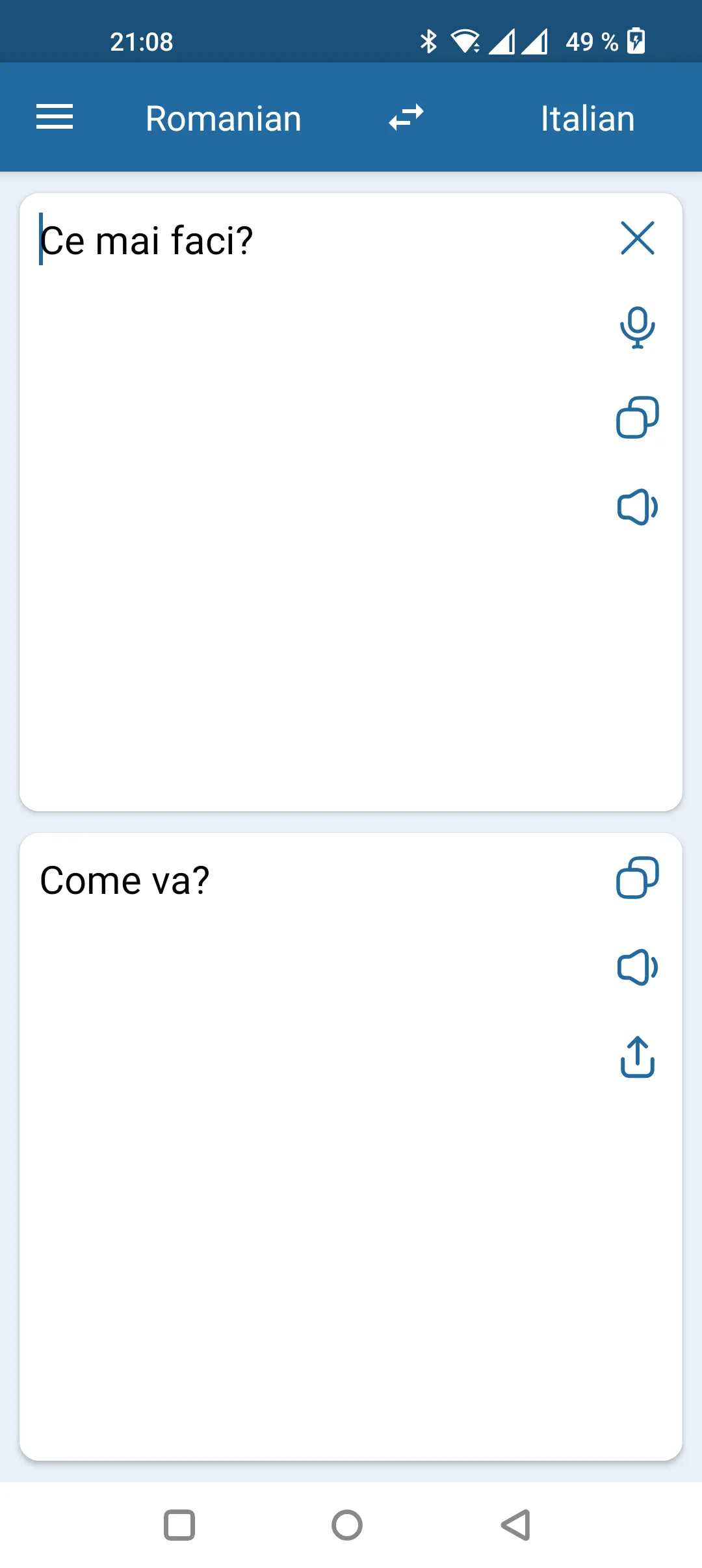 Italian Romanian Translator | Indus Appstore | Screenshot