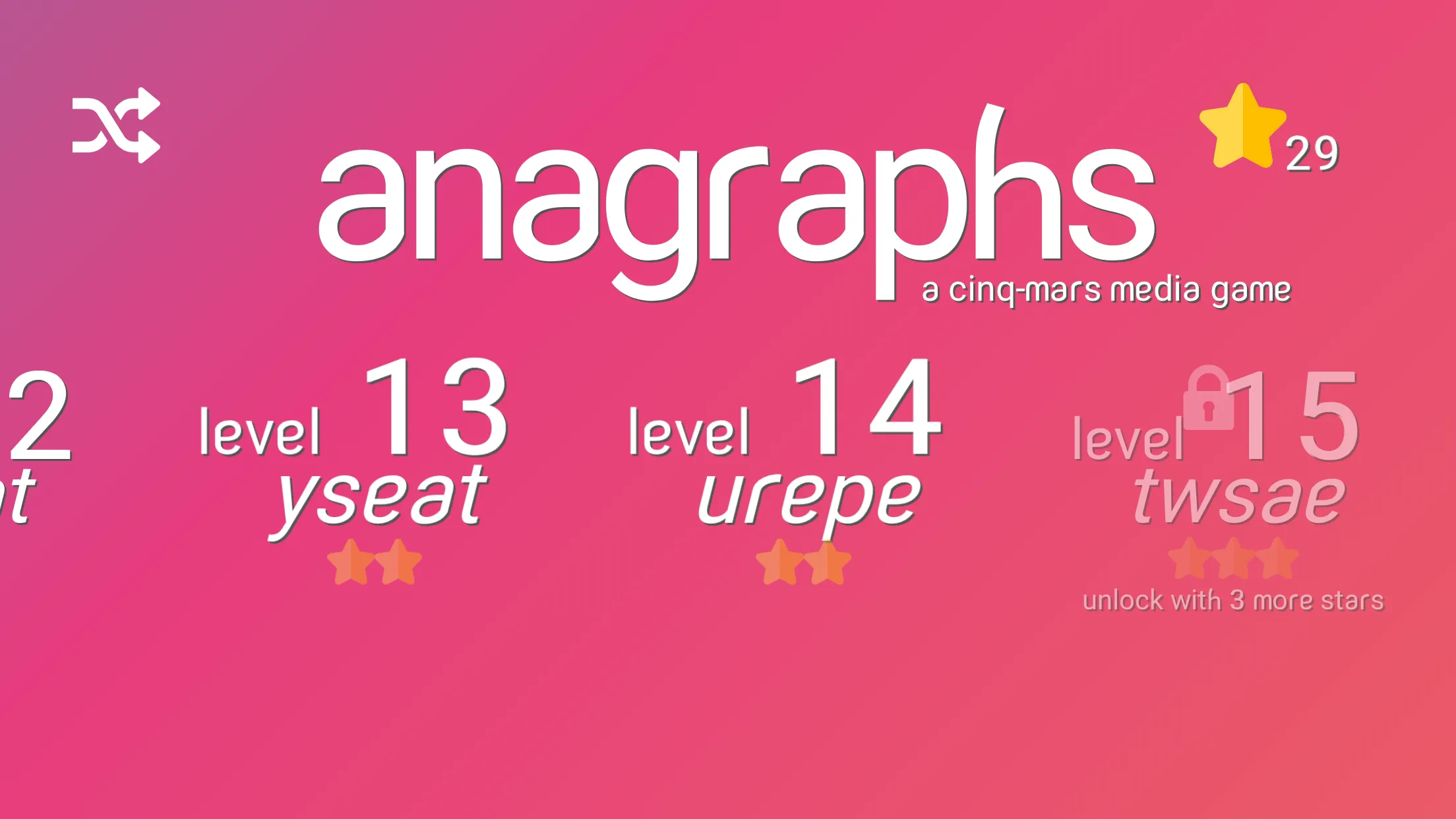 Anagraphs: An Anagram Puzzle | Indus Appstore | Screenshot