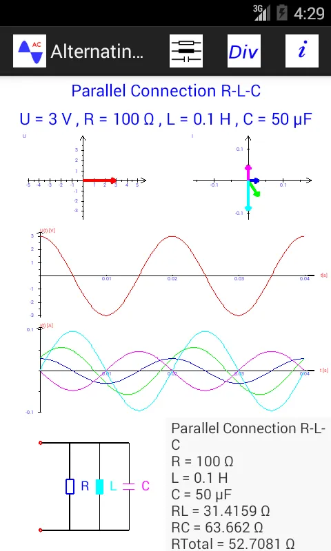 Alternating Current With RLC | Indus Appstore | Screenshot